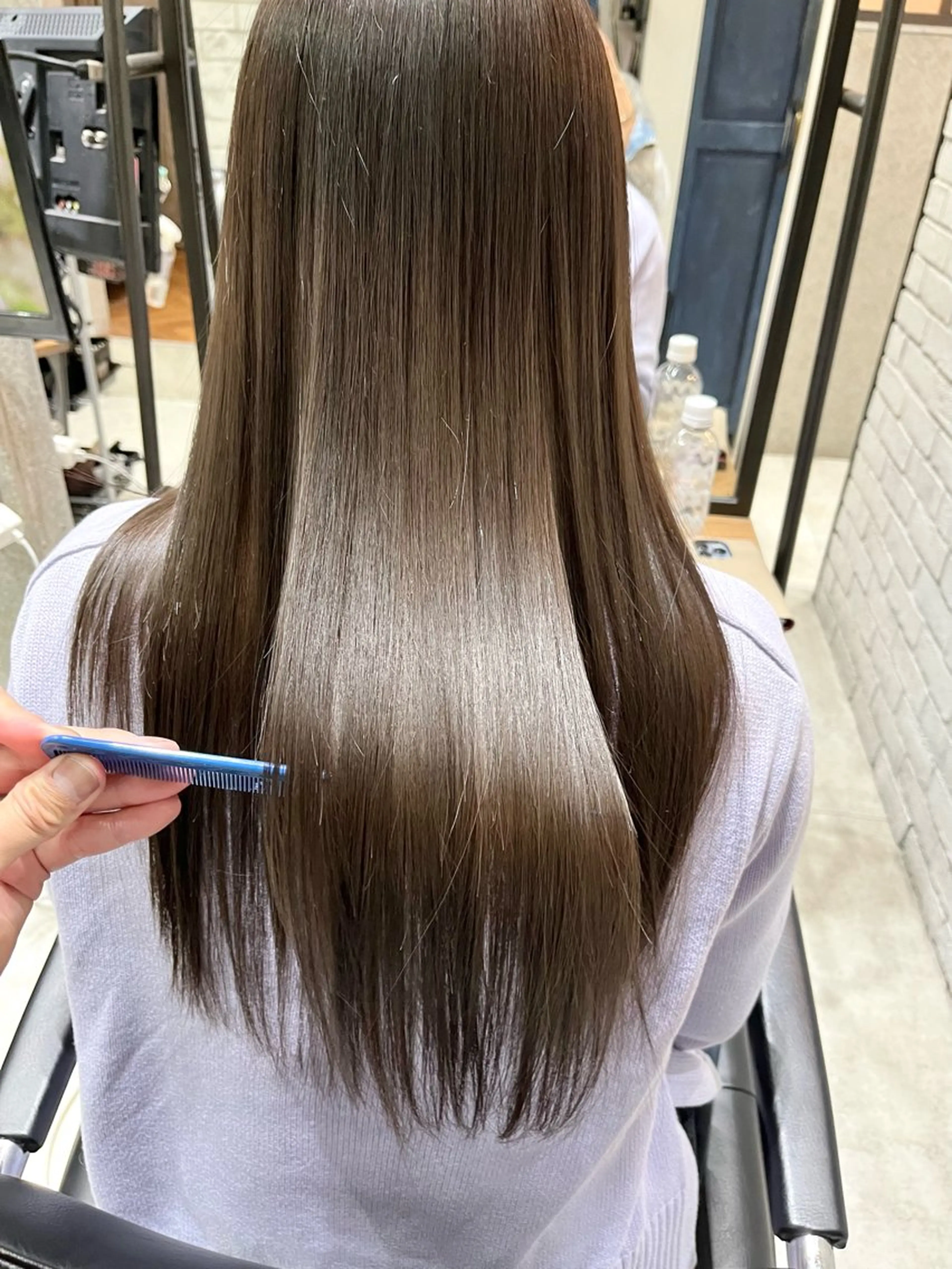 ロング 髪質改善 ヨシンモリ 韓国風ヘア トリートメント ワンホンヘア カット ヘアカラー トリートメント 🌈外国風ハイライト こうたろうのヘアスタイル