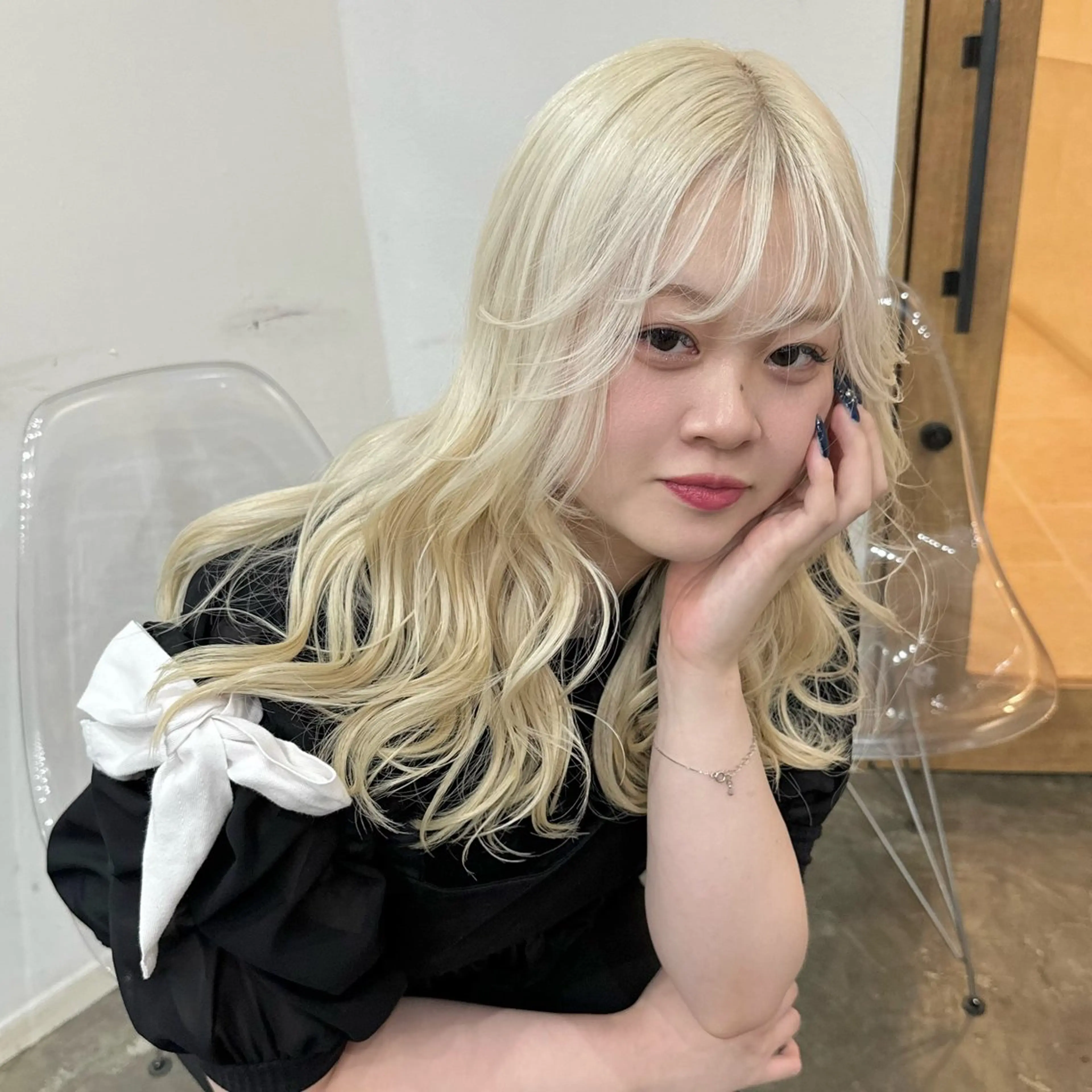 ロング カラー エクステモデル募集 💗大阪梅田/川上のヘアスタイル