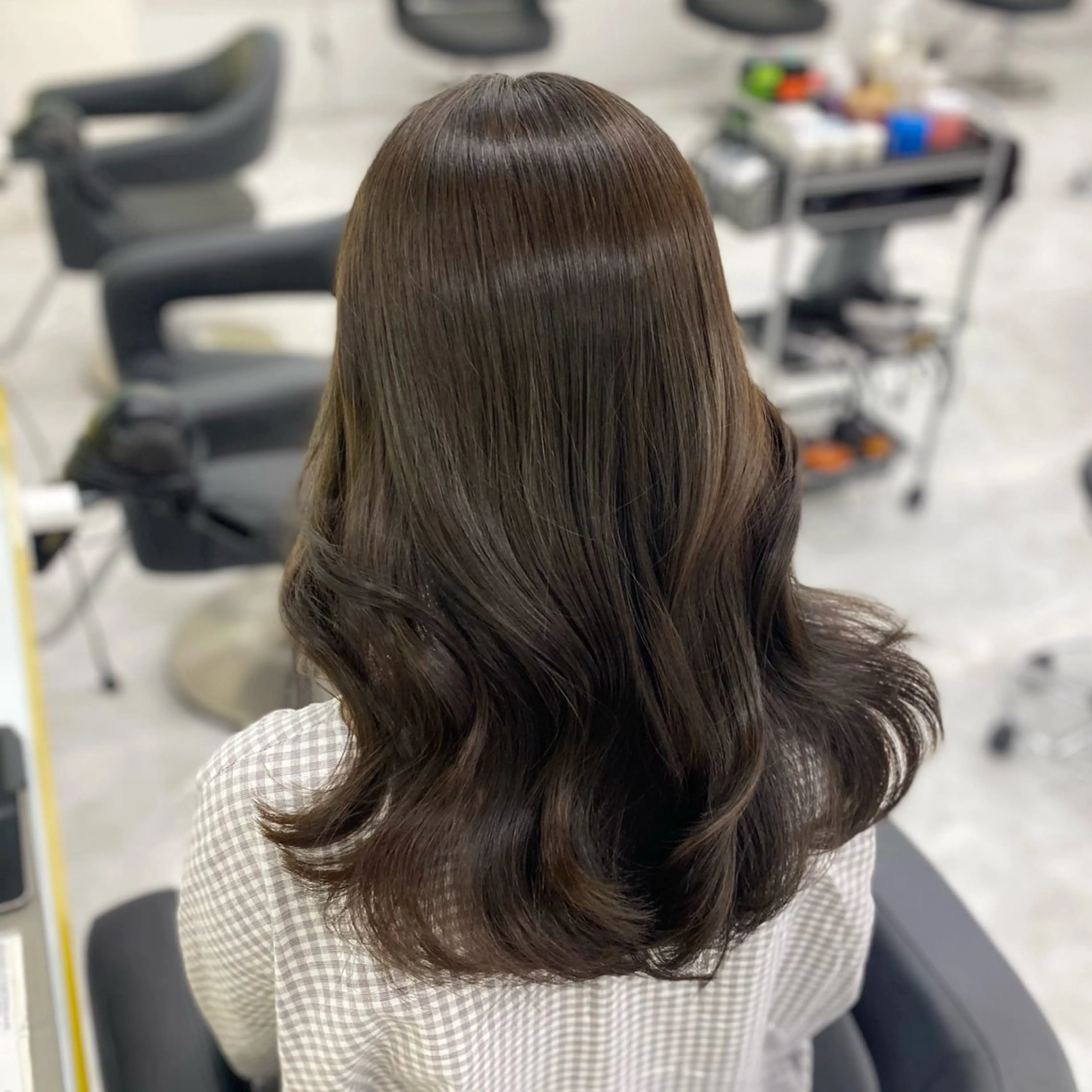 ミディアム カラー パーマ ヘアアレンジ メンズ キッズ 💖横浜ブリーチなし 💖MIHOのヘアスタイル
