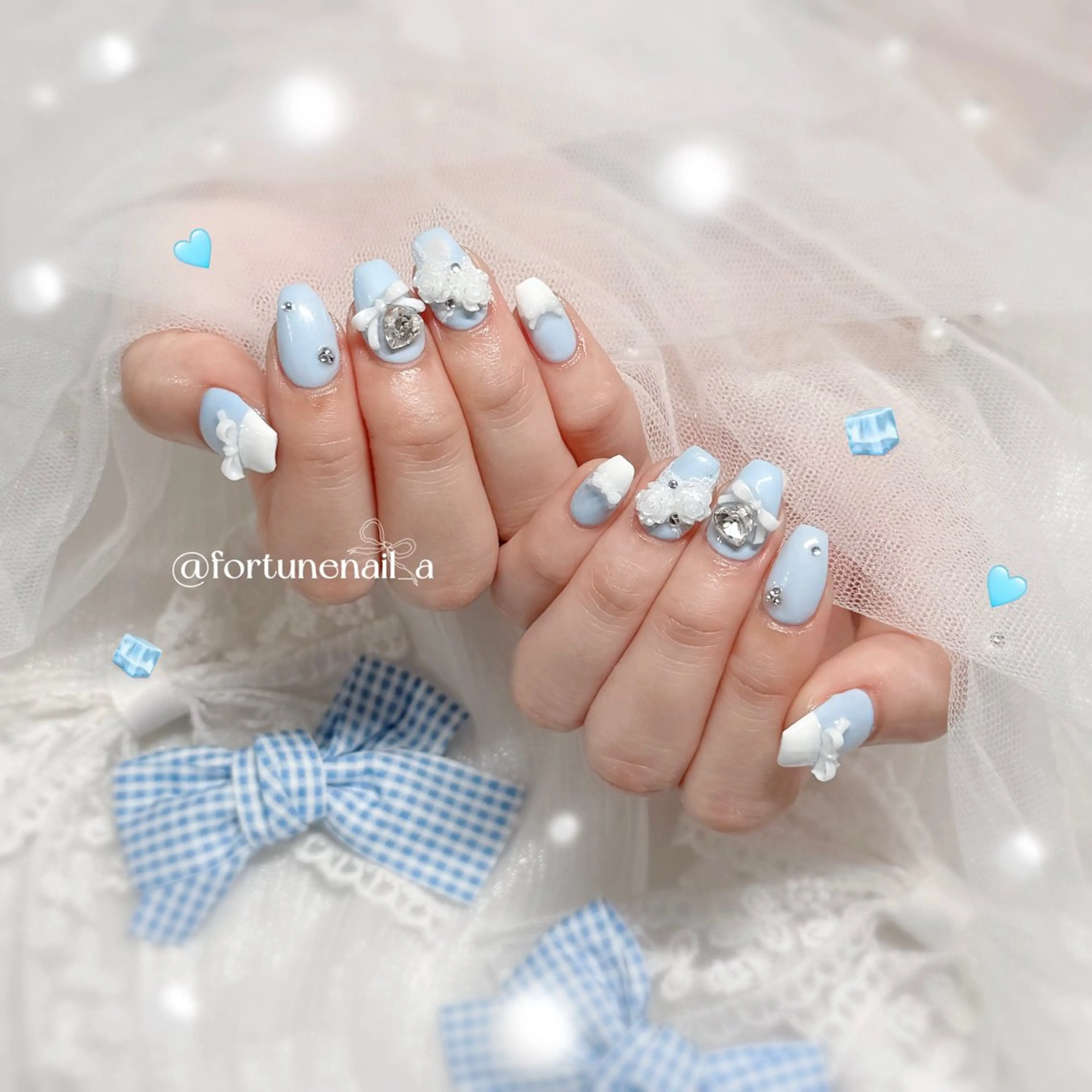 ネイル ハンドネイル ✩.*🎀 aoi🎀のネイルデザイン
