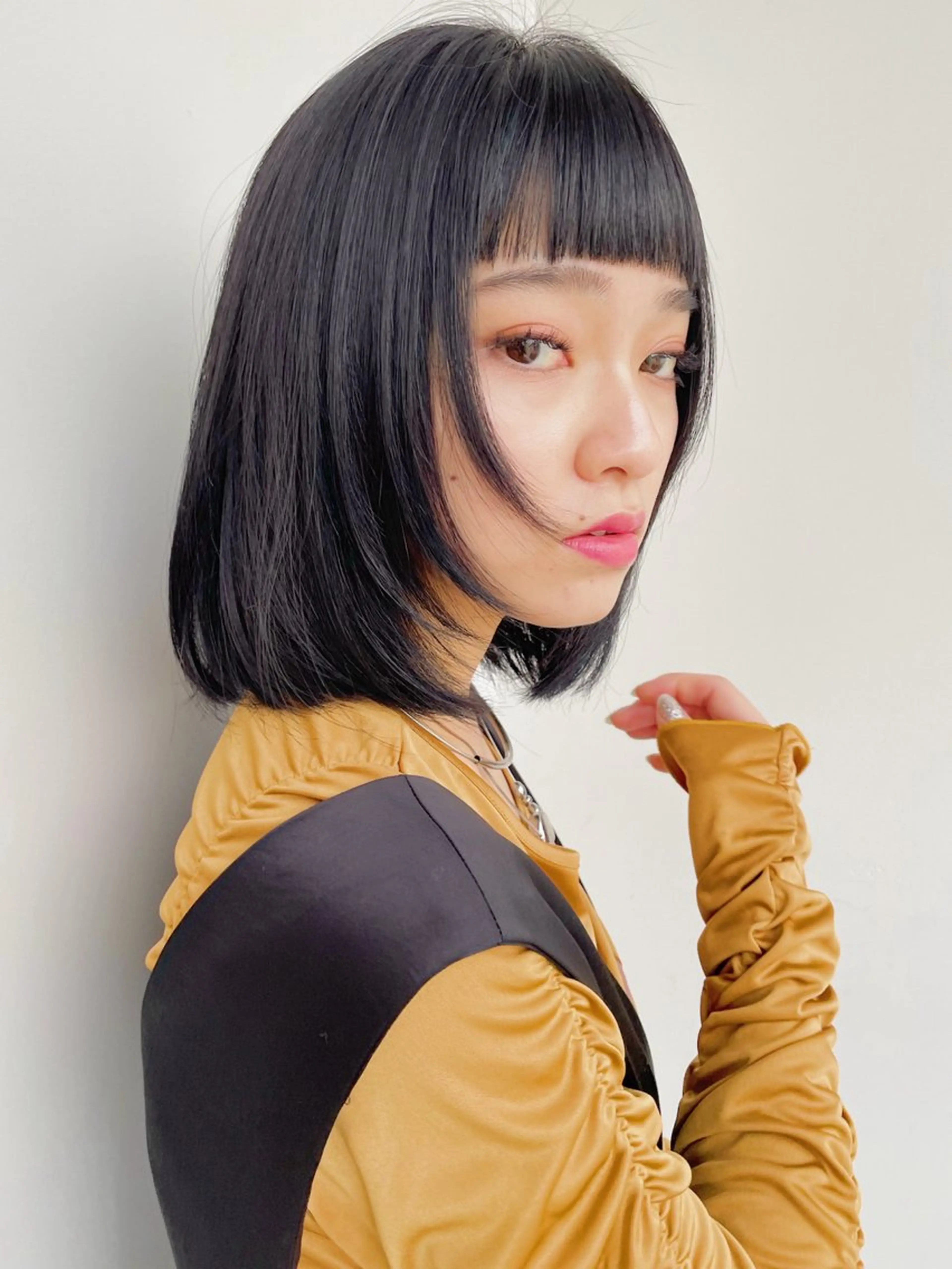 ミディアム カット パーマ トリートメント ボブ/ミディアム 親しみやすさ/さくらのヘアスタイル