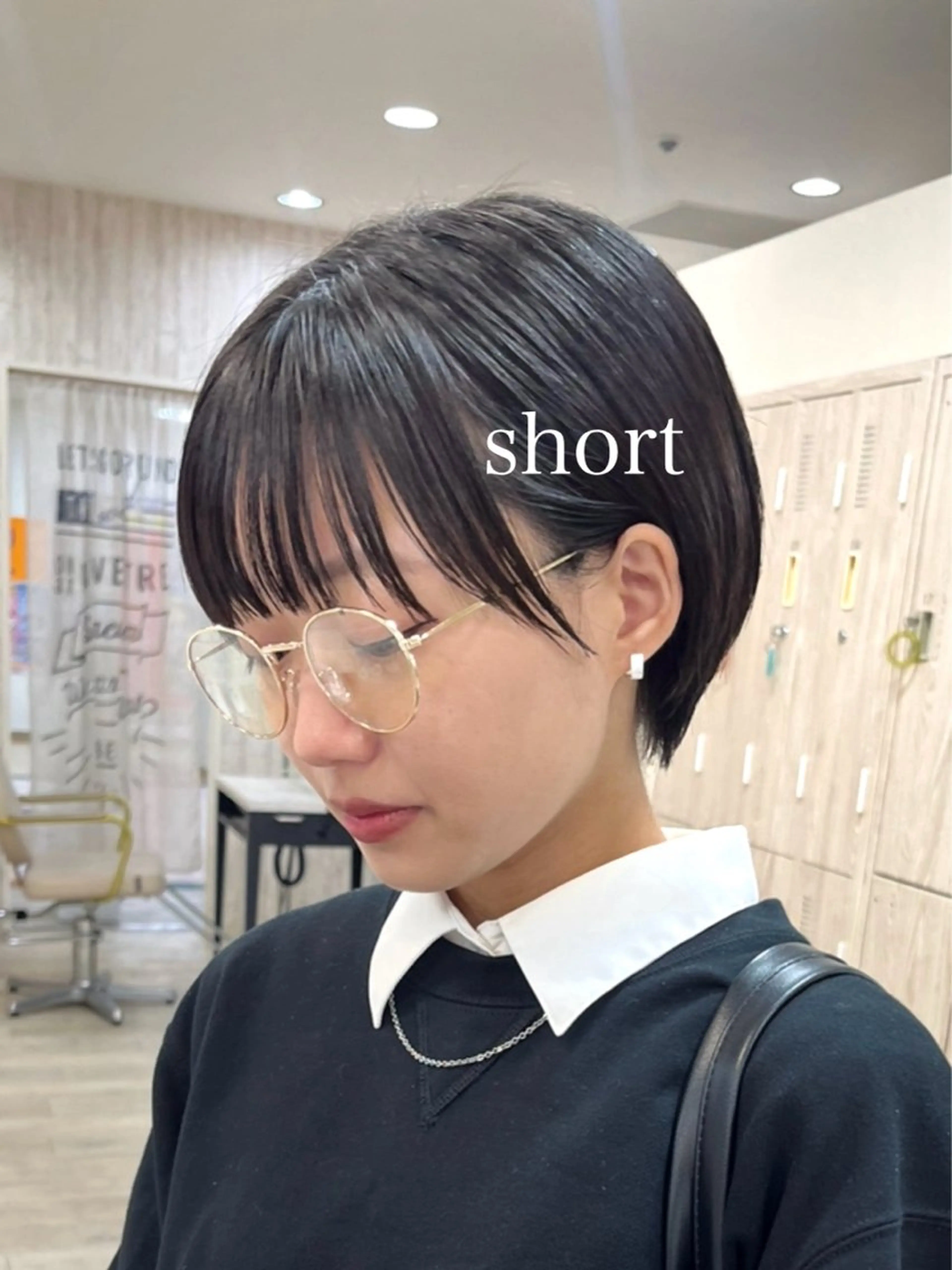 ショート 切りっぱなしボブ ショートボブ ハンサムショート 丸みショート ボブ カット トリートメント 初めてのショート お任せください✂️のヘアスタイル