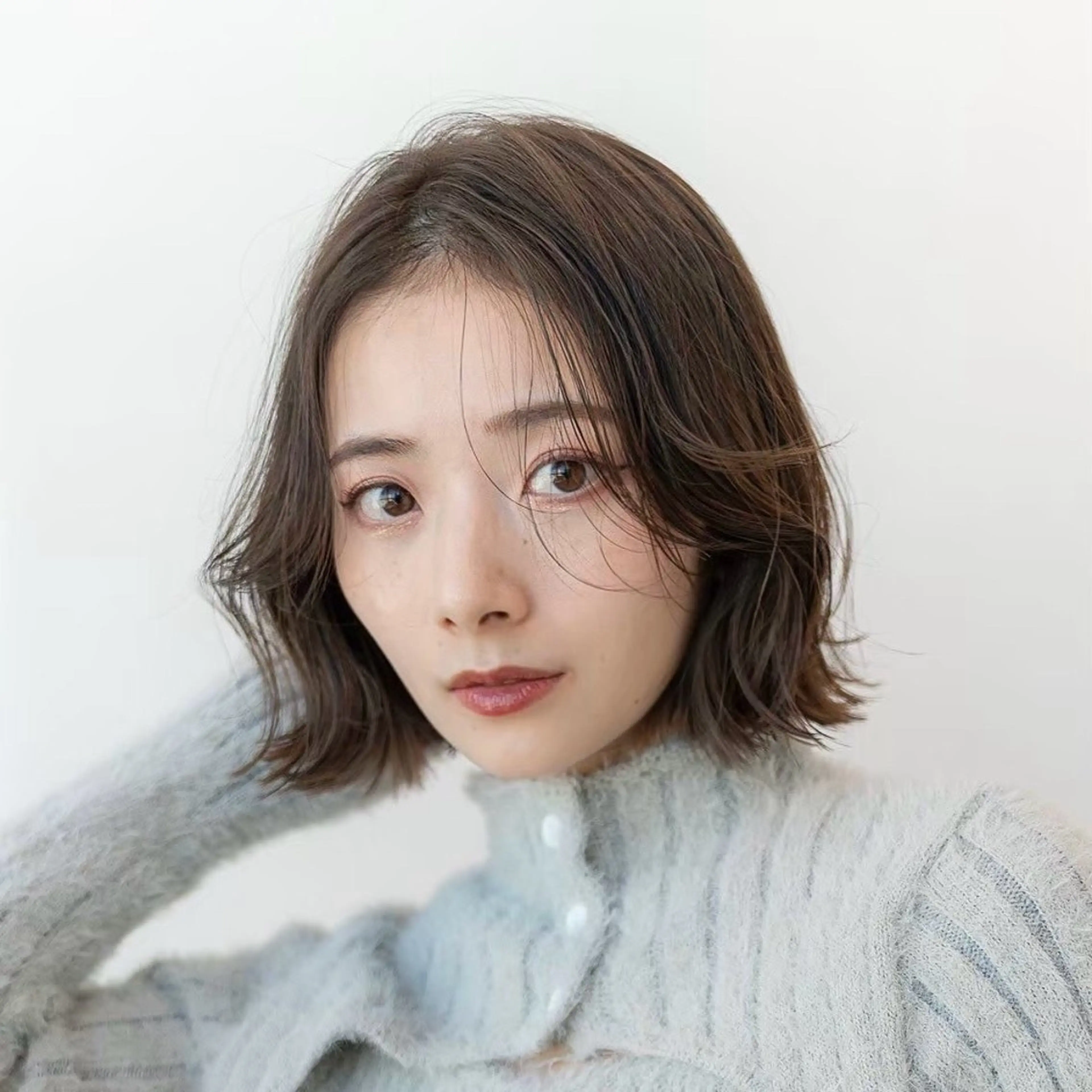 ショート カラー ショートボブ 丸みショート イルミナカラー ボブ 髪質改善 カット ヘアカラー トリートメント 田中航平/渋谷ボブ/ レイヤーボブのヘアスタイル