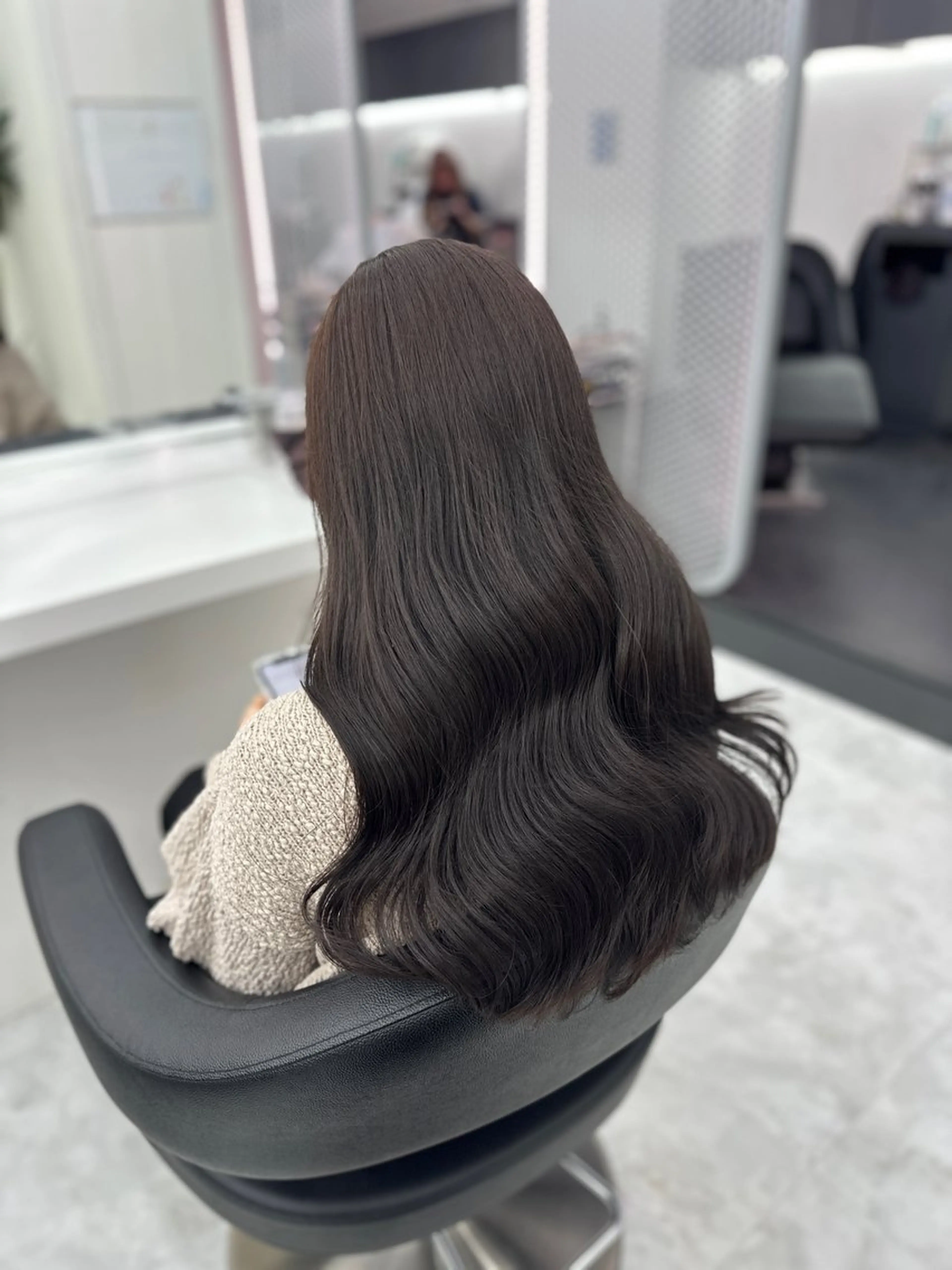 ロング カラー パーマ ヘアアレンジ メンズ キッズ ♥️韓国ヘア レイヤー♥️ゆりのヘアスタイル