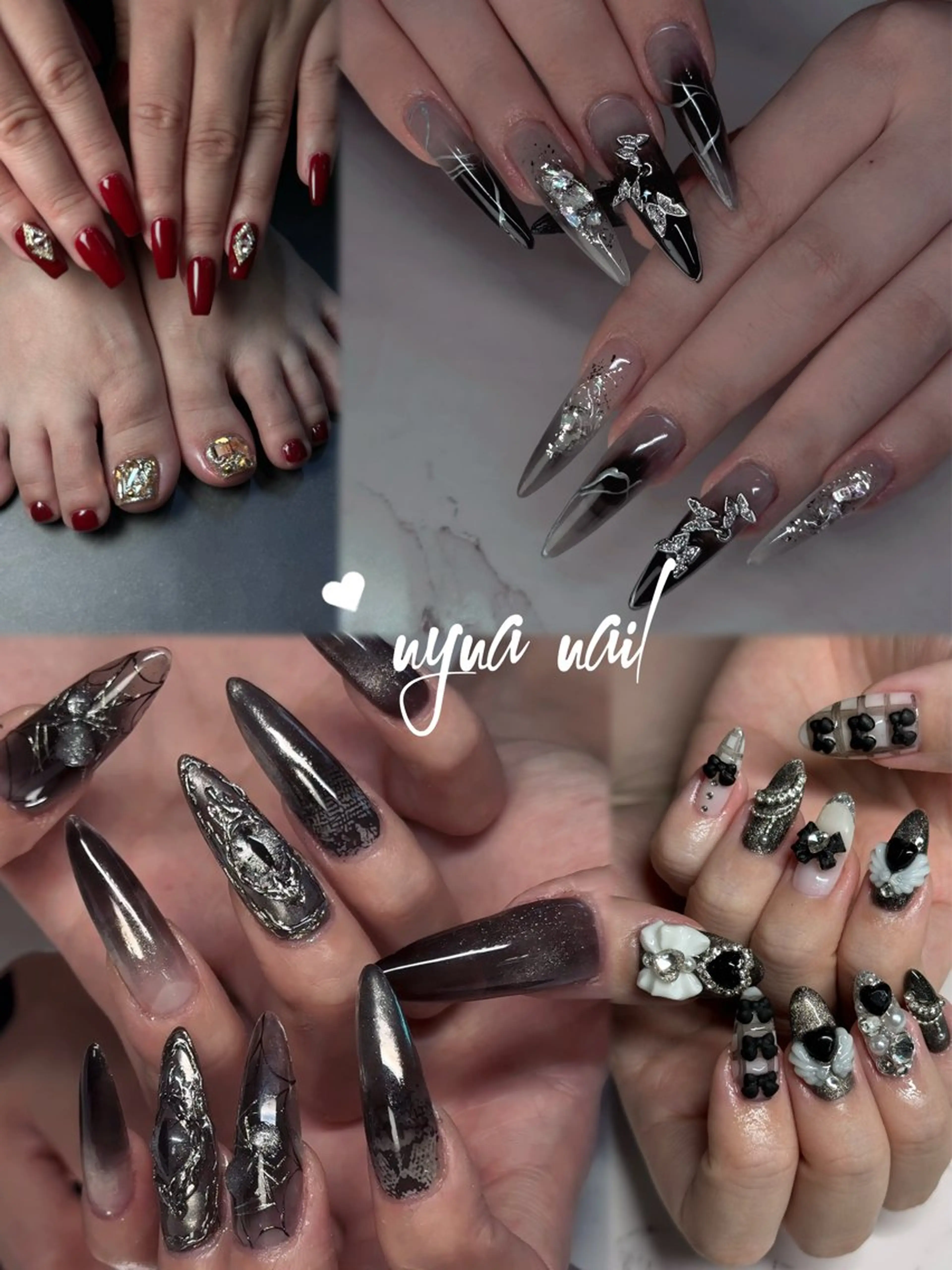 ネイル ハンドネイル 長さ出し専門 nynaのネイルデザイン