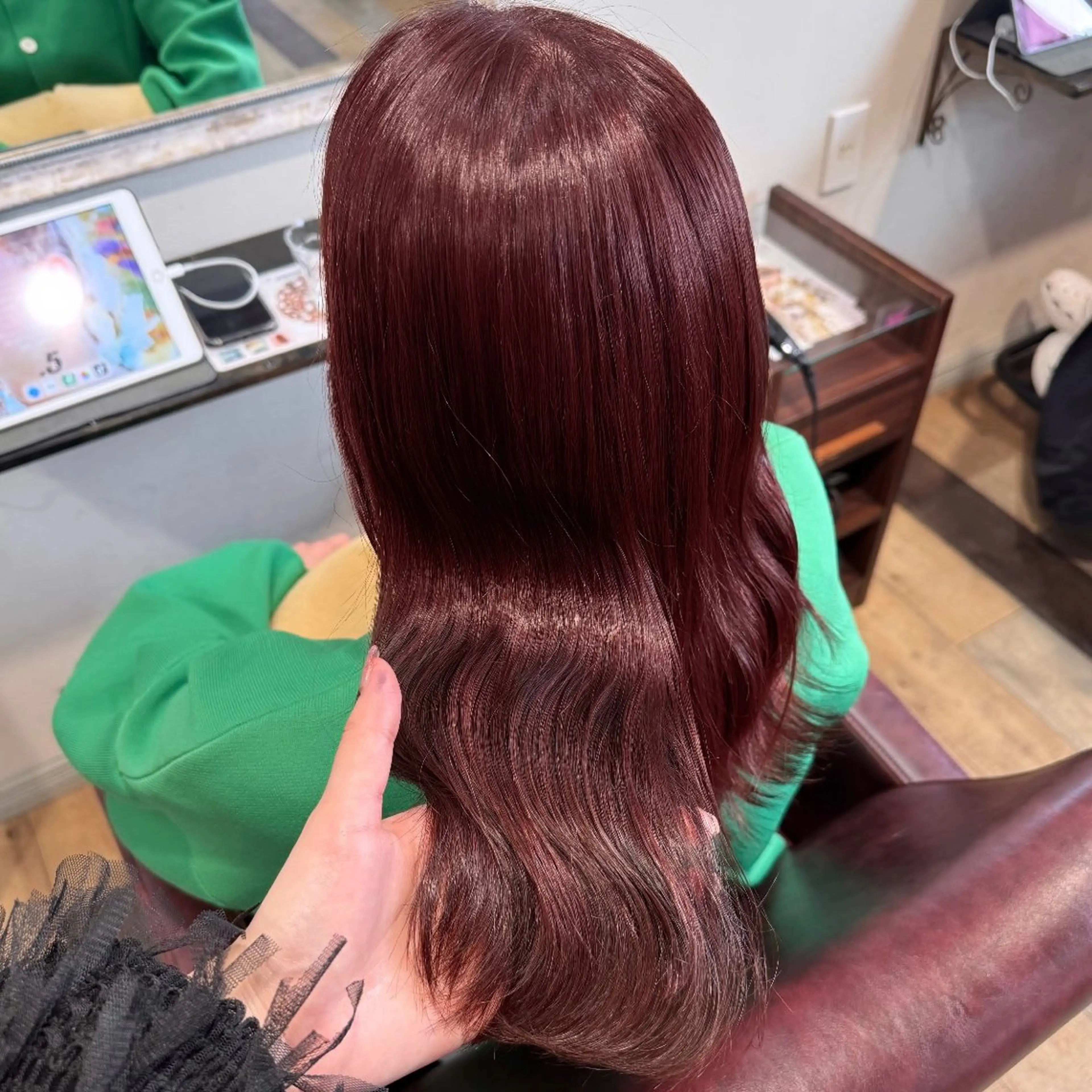 ロング カラー なつき/ 艶カラー/縮毛矯正のヘアスタイル