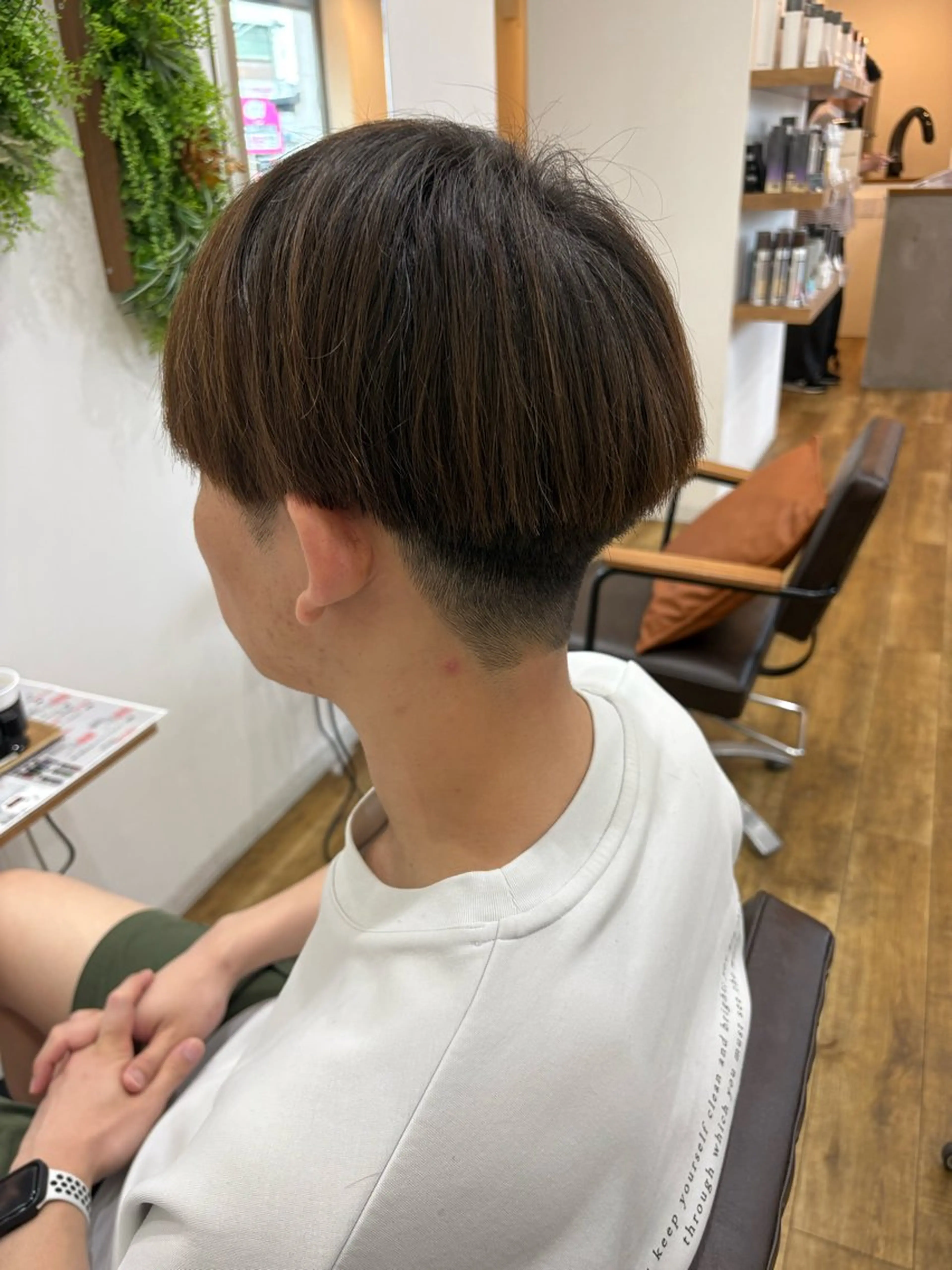 メンズ カット 縮毛矯正 北林 秀悟のヘアスタイル