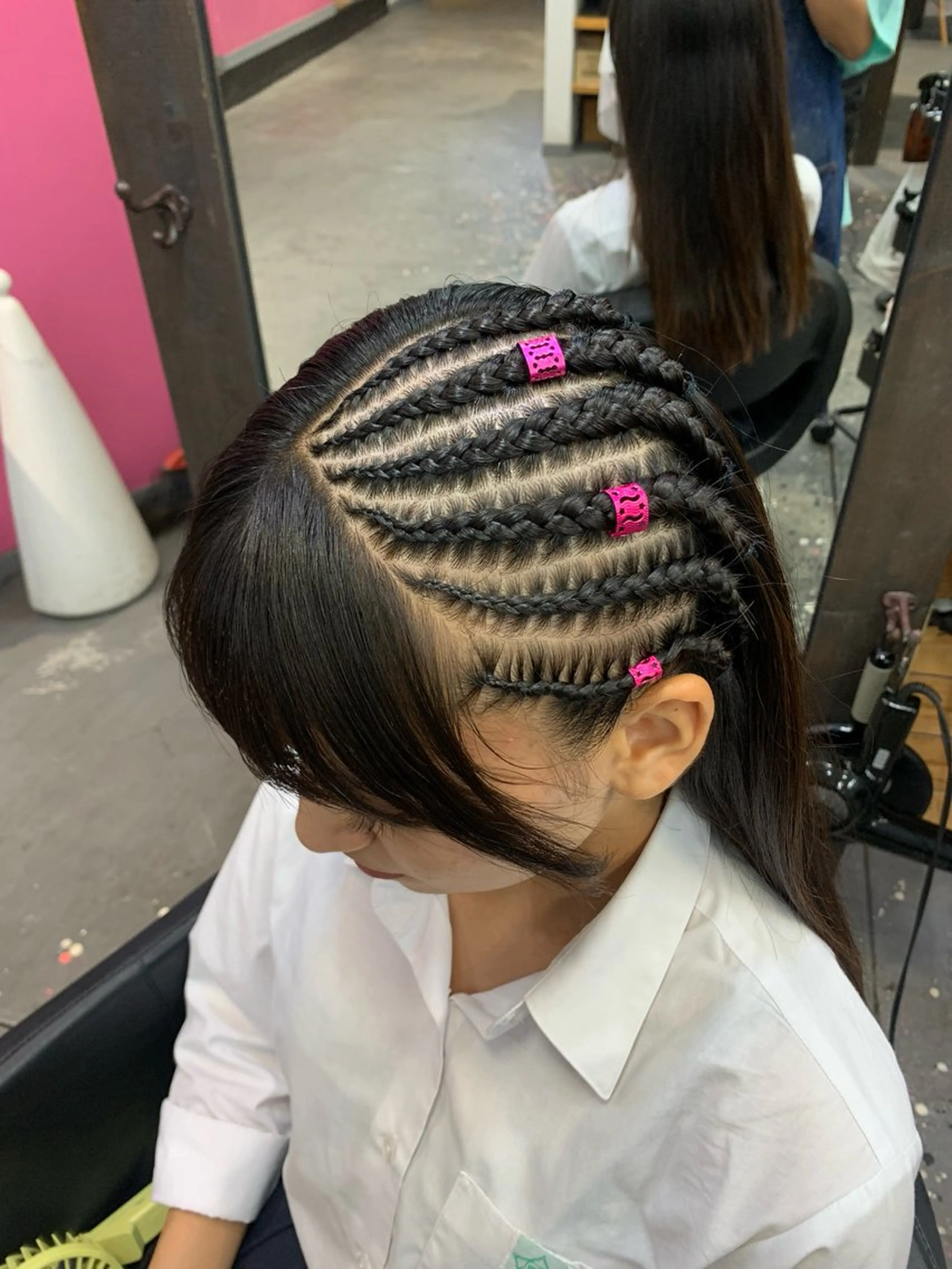 ミディアム ヘアアレンジ MEI/ブレイズ/ コーンロウ/茅ヶ崎のヘアスタイル