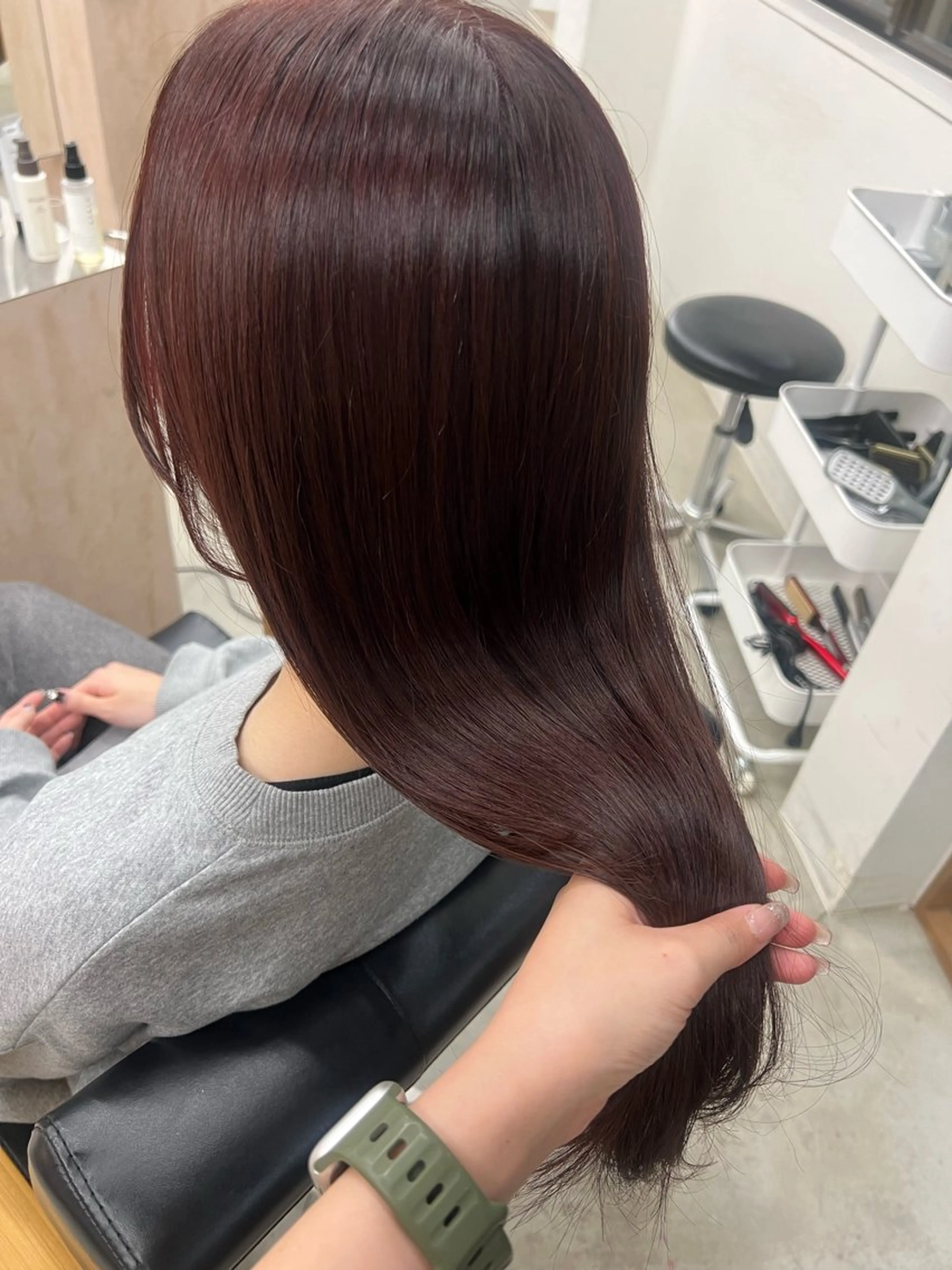 ロング 縮毛矯正 トリートメント vince. moekoのヘアスタイル