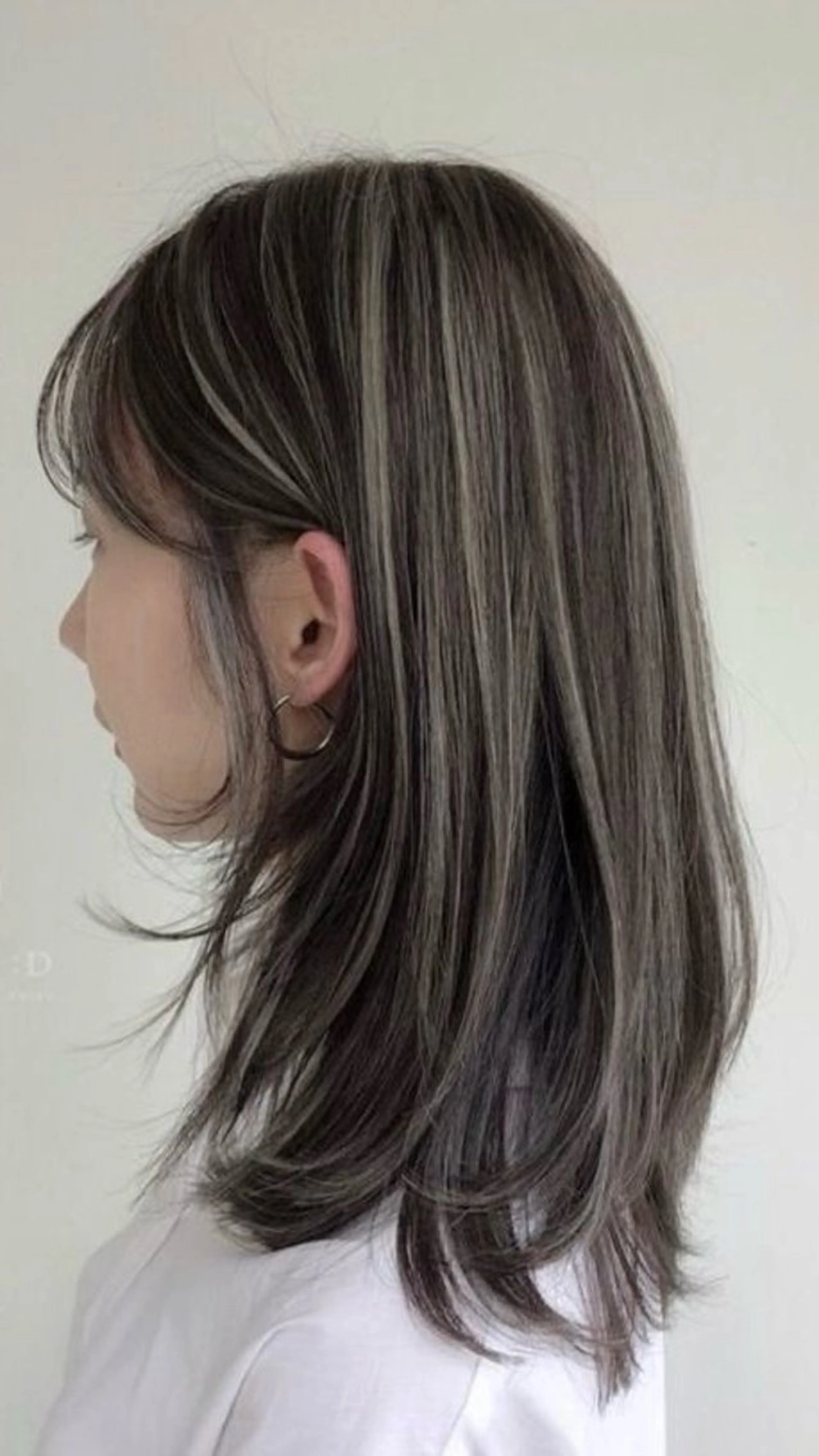 セミロング ヘアカラー 町田美容師 shionのヘアスタイル