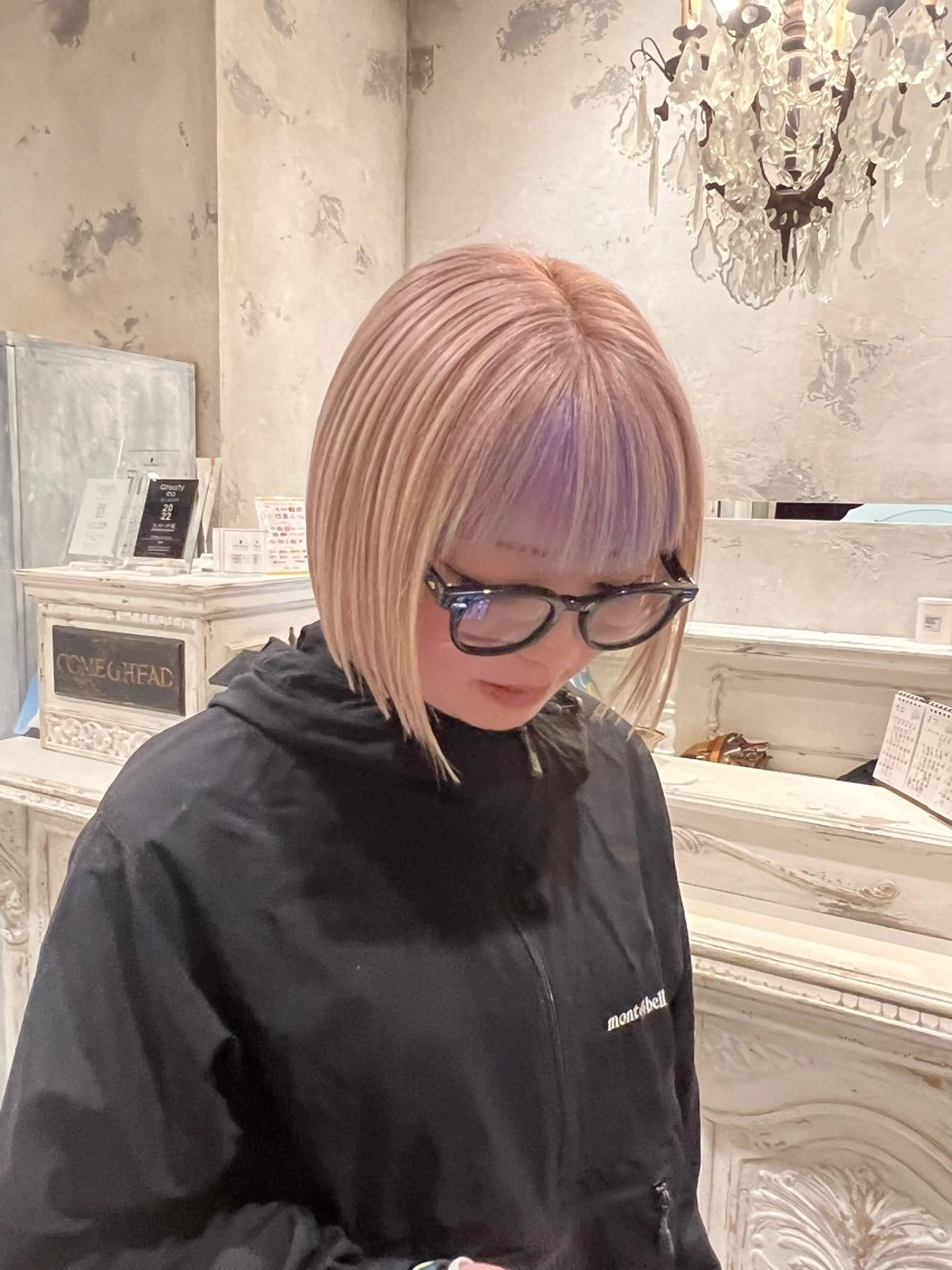 ショート カラー ベージュカラー ブリーチ ホワイトベージュ SALOWIN熊本 yuseiのヘアスタイル