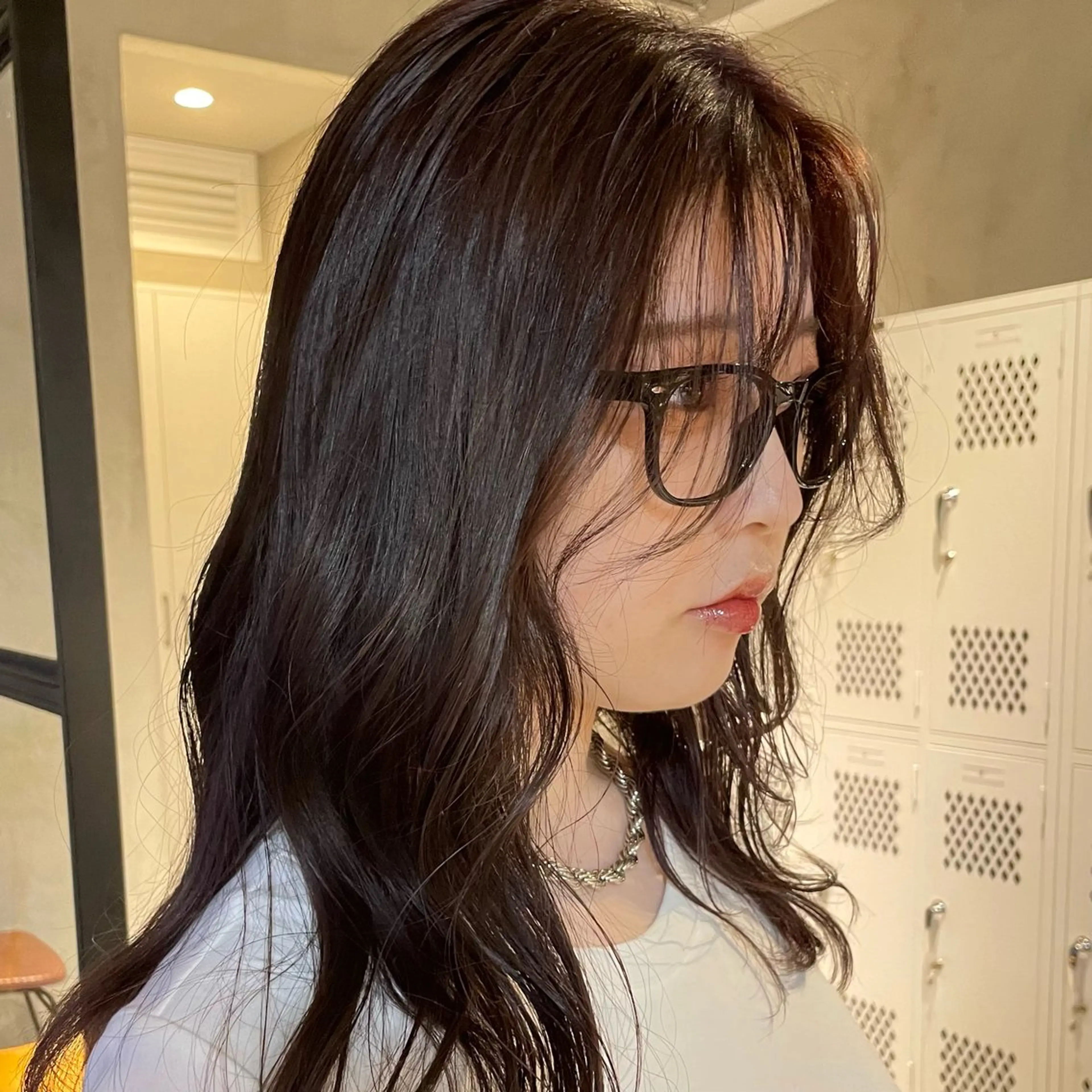 ロング カラー ブラウンカラー ラベンダーカラー ヘアカラー ひなた / elima調布のヘアスタイル