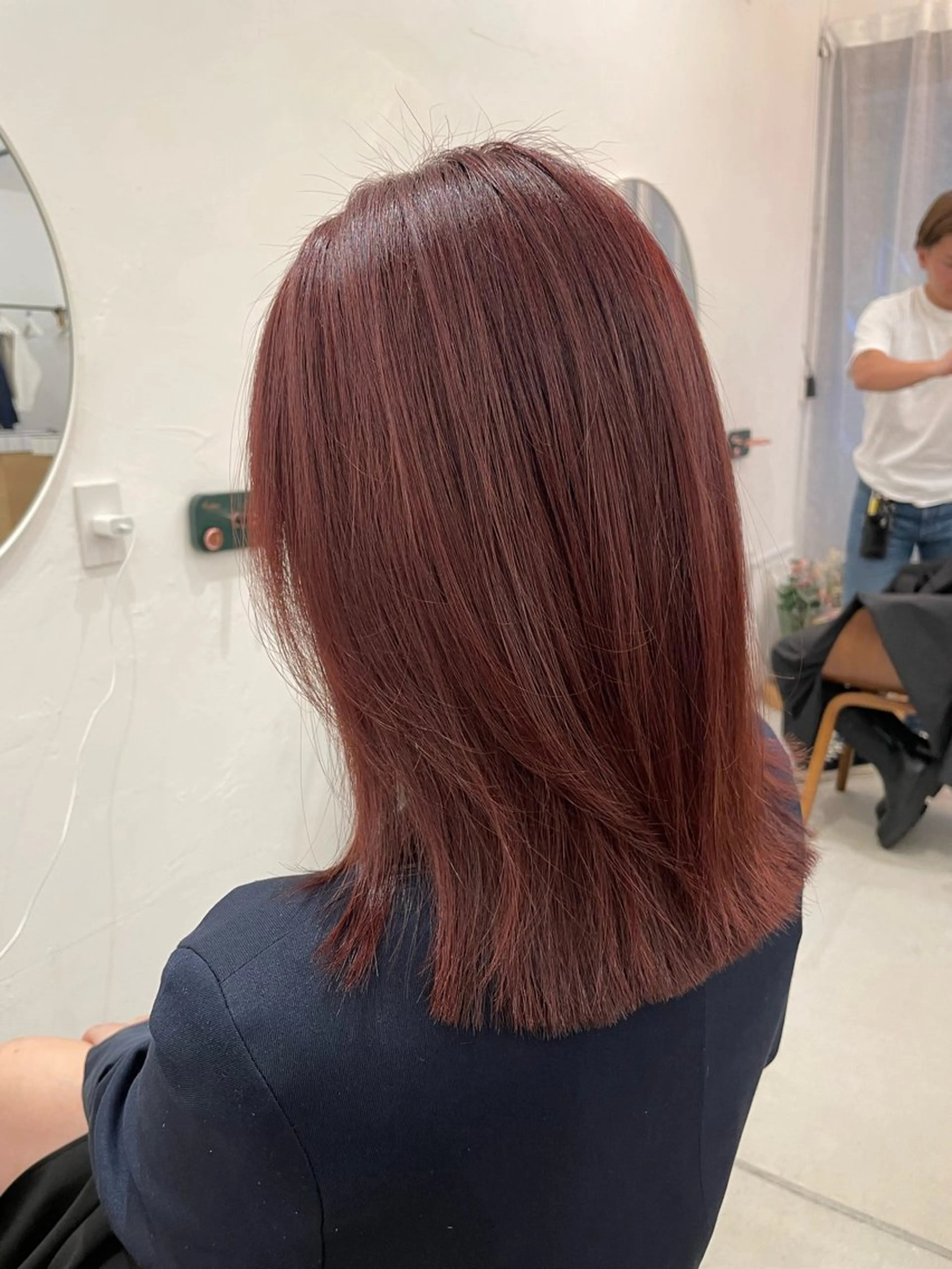 ミディアム 韓国風パーマ/ヘア セット/店長みづきのヘアスタイル