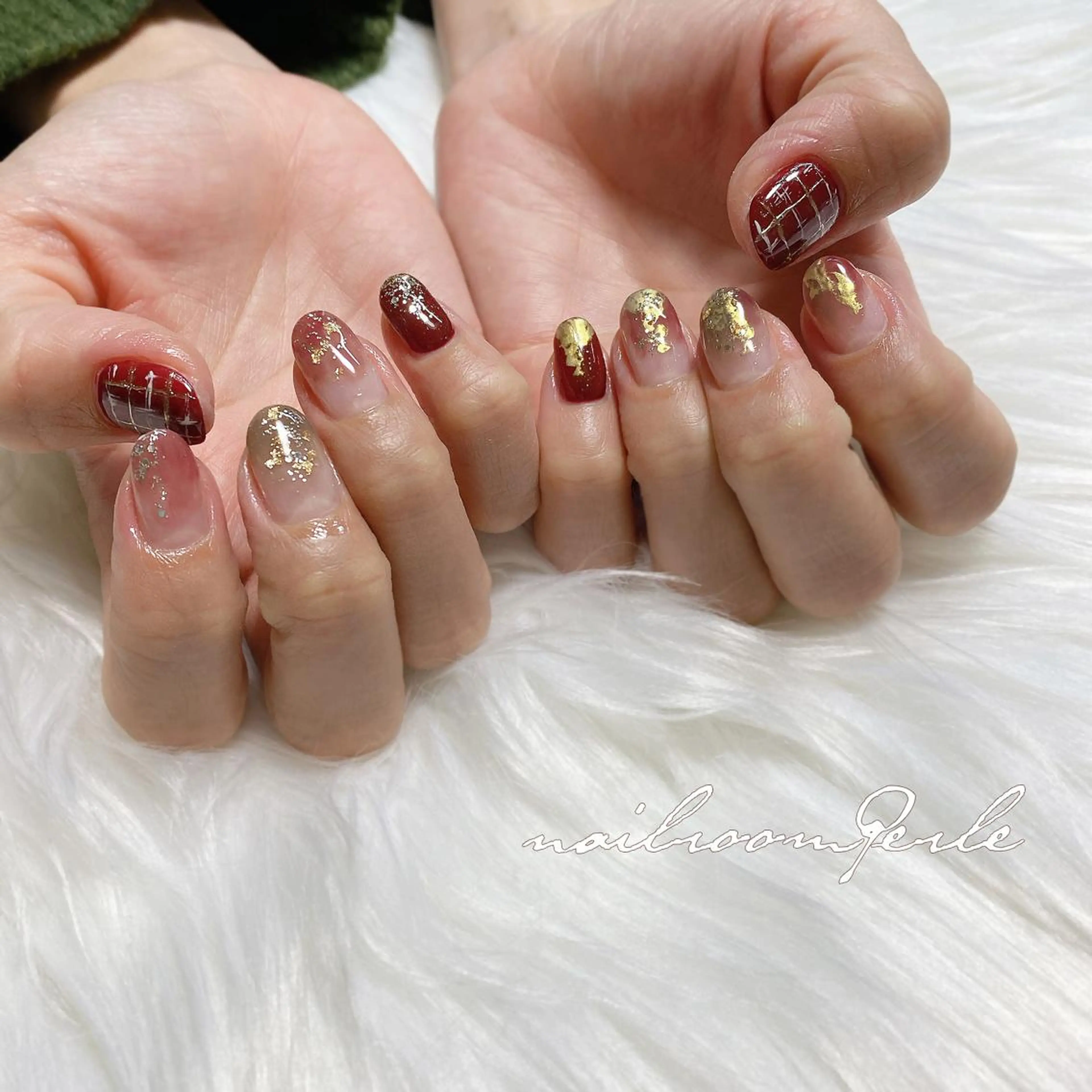 ネイル ハンドネイル nail room Perleのネイルデザイン
