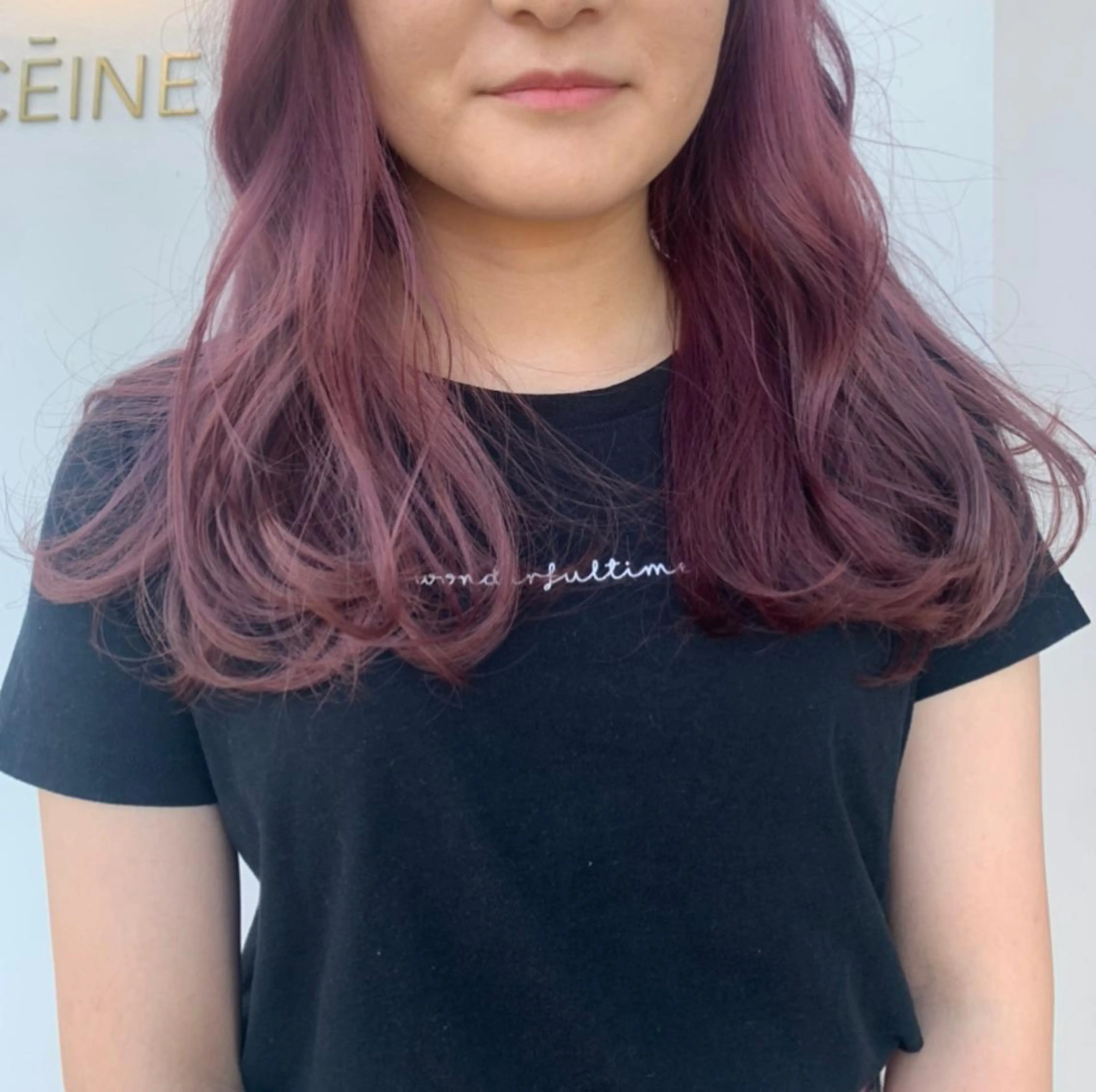 セミロング カラー ラベンダーカラー ラベンダーピンク ピンクカラー ヘアカラー 中目黒🌼 🌼ハナのヘアスタイル