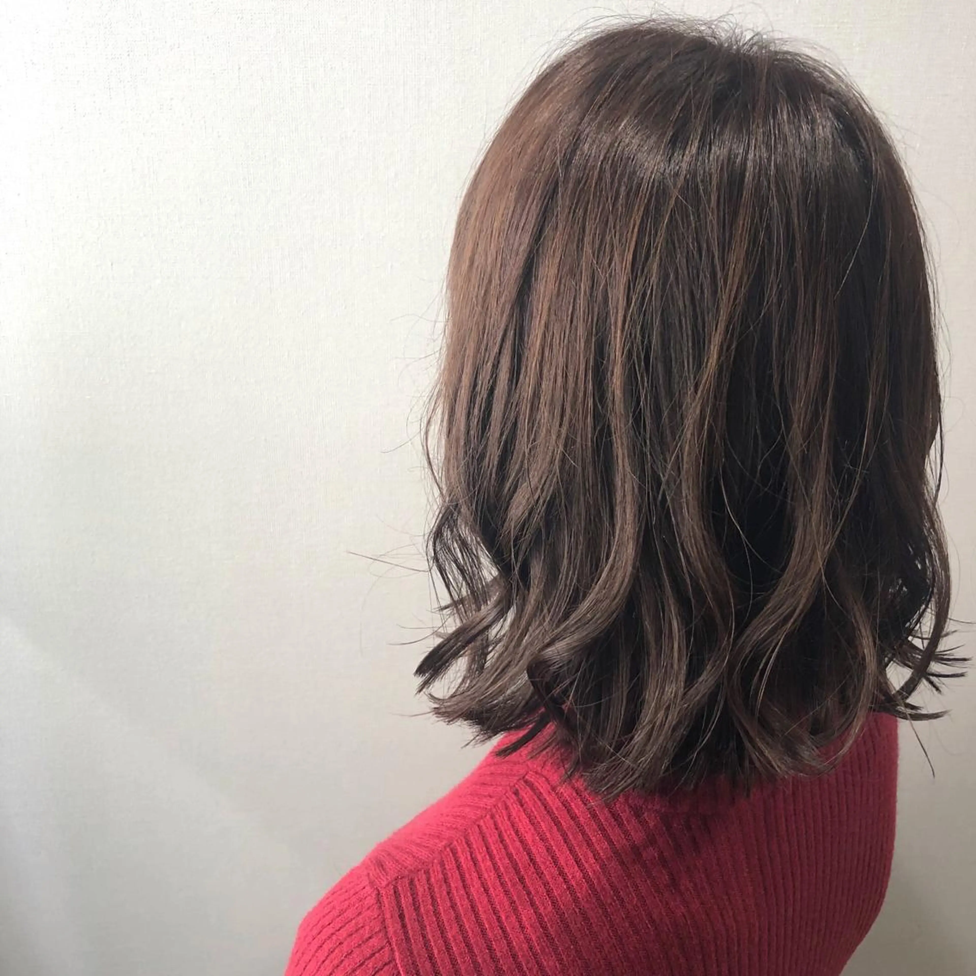 ミディアム カラー カット ヘアカラー トリートメント 艶髪/韓国レイヤー イノウエヒロキのヘアスタイル