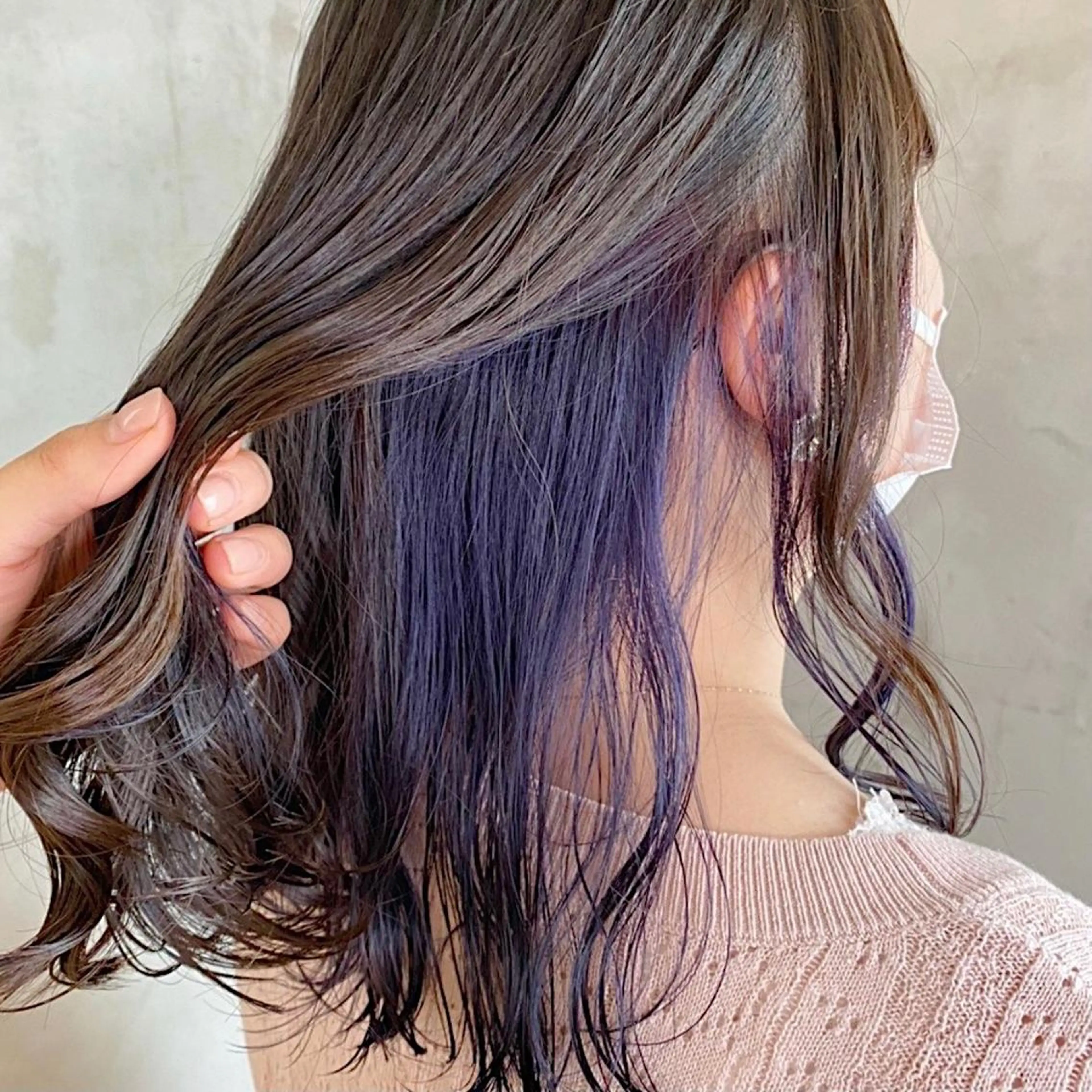 ロング パープルカラー カット ヘアカラー レイヤー特化🪽 yuka【高円寺】のヘアスタイル