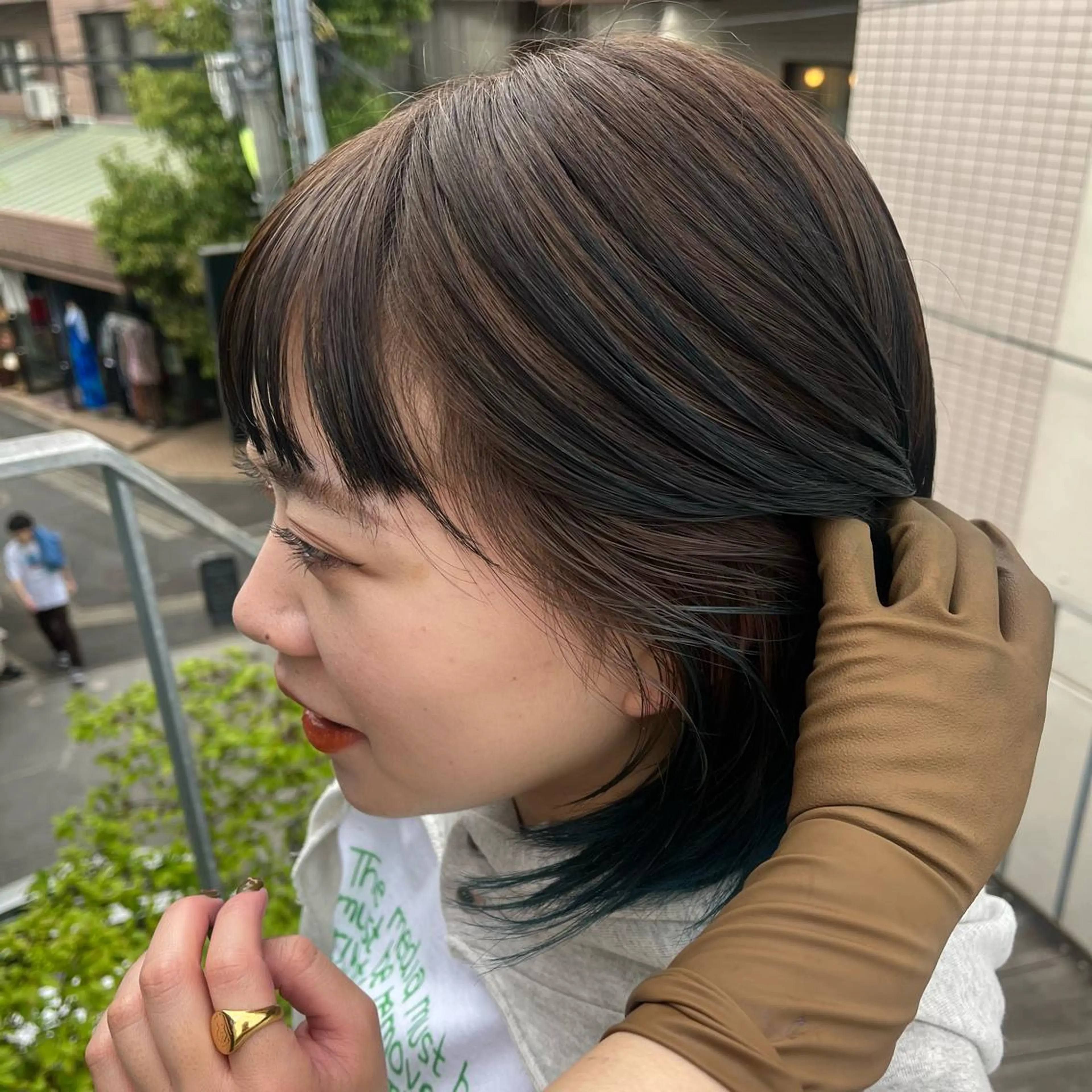 ショート カラー ヘアアレンジ アッシュ ボブハイトーン🦖 デザインMAMIのヘアスタイル