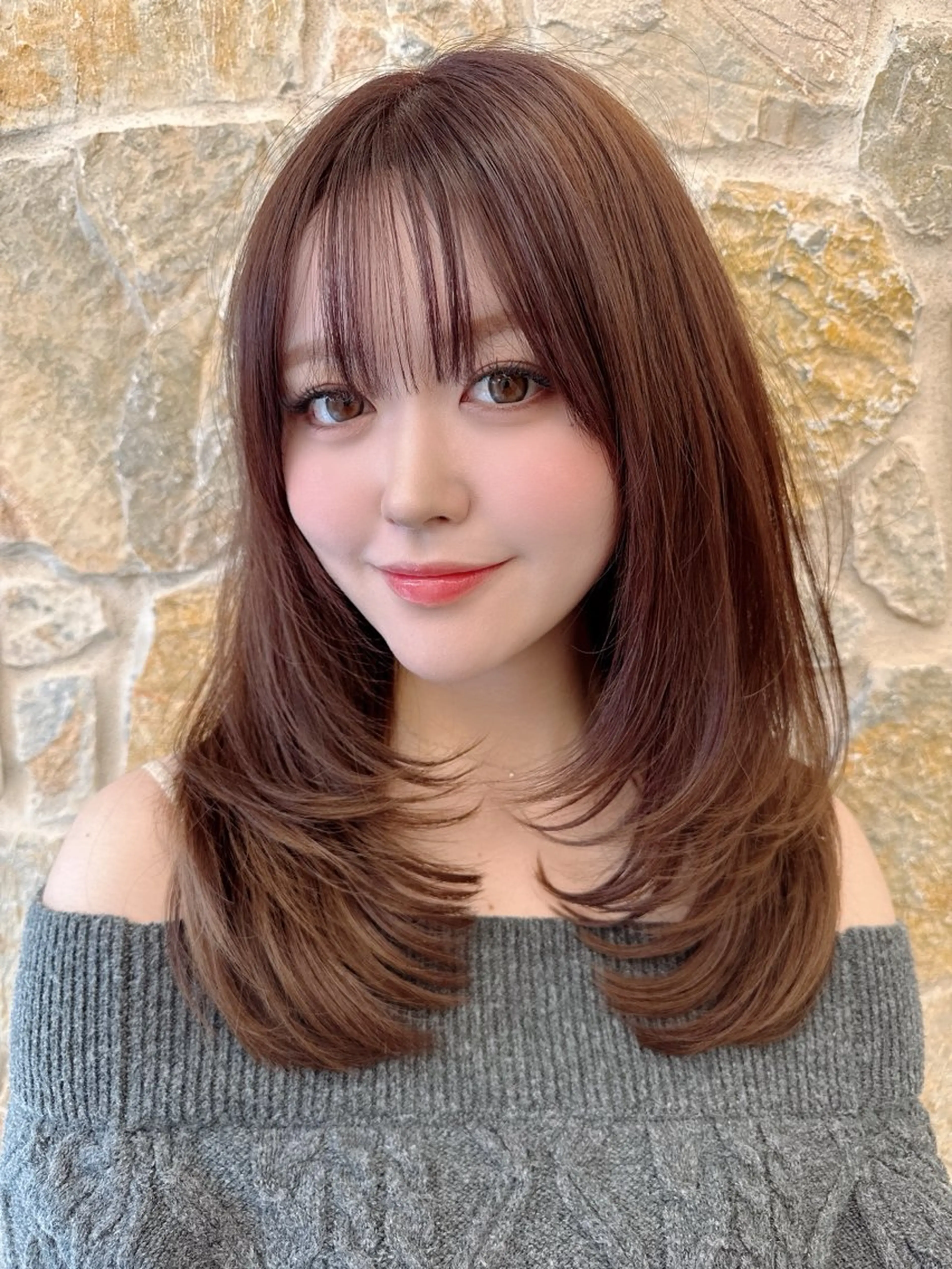 ミディアム 尾前 了守のヘアスタイル