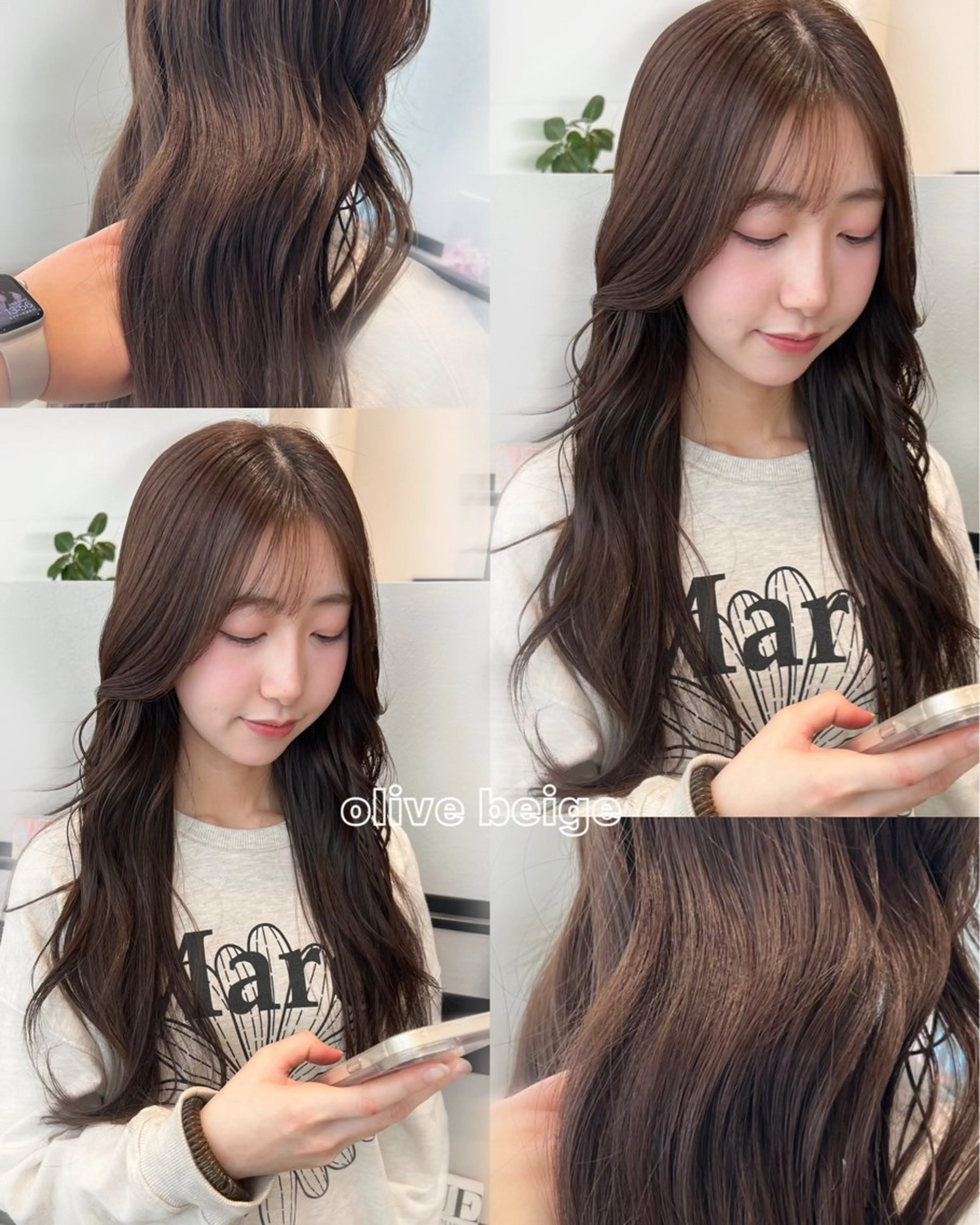 ロング カラー ブリーチ 透明感カラー ブリーチなしカラー ヘアカラー k-two 天王寺♡ honokaのヘアスタイル