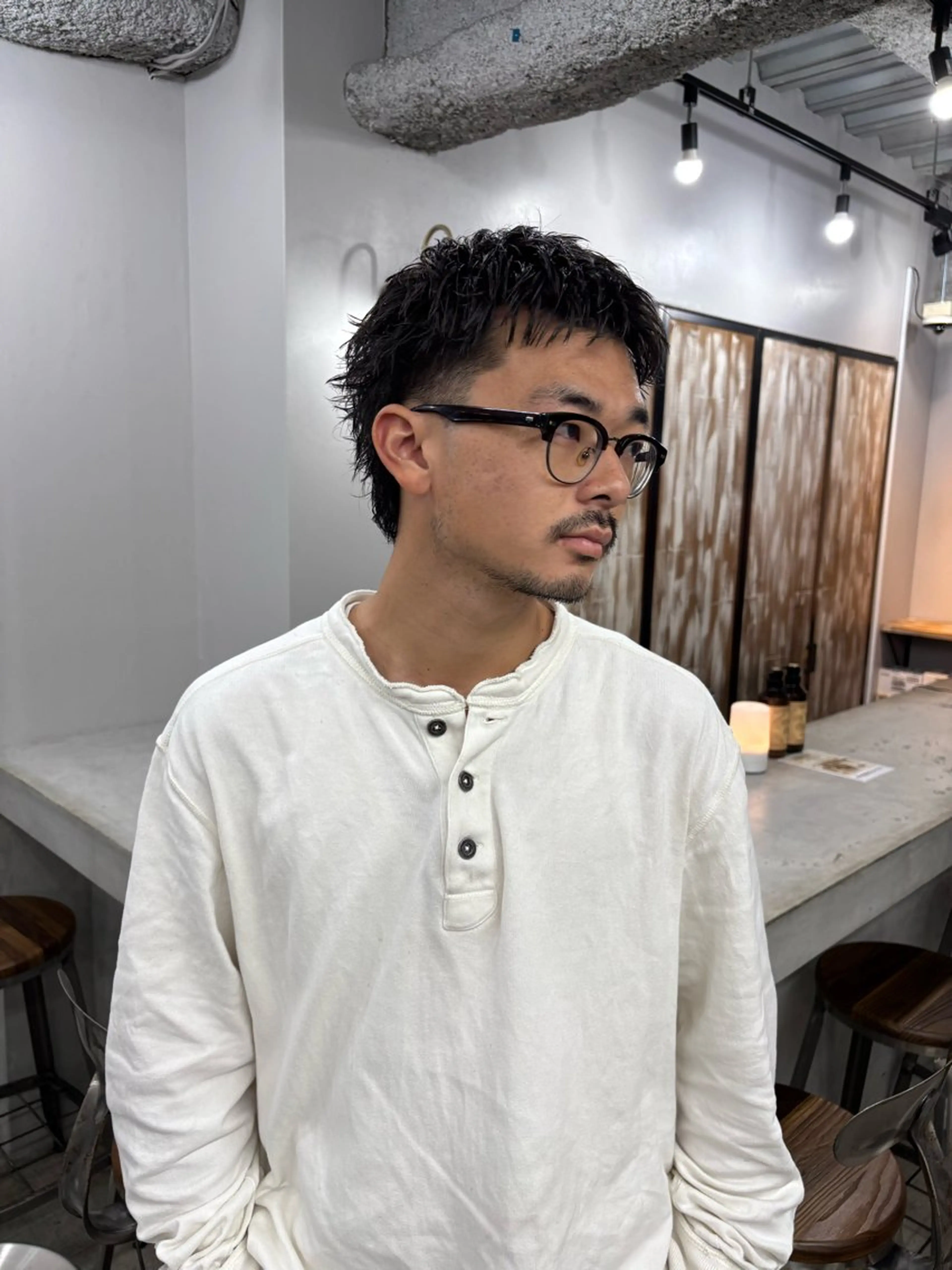 ショート カラー マレットヘア カット ヘアカラー 💈メンズ特化💈 テッペイのヘアスタイル