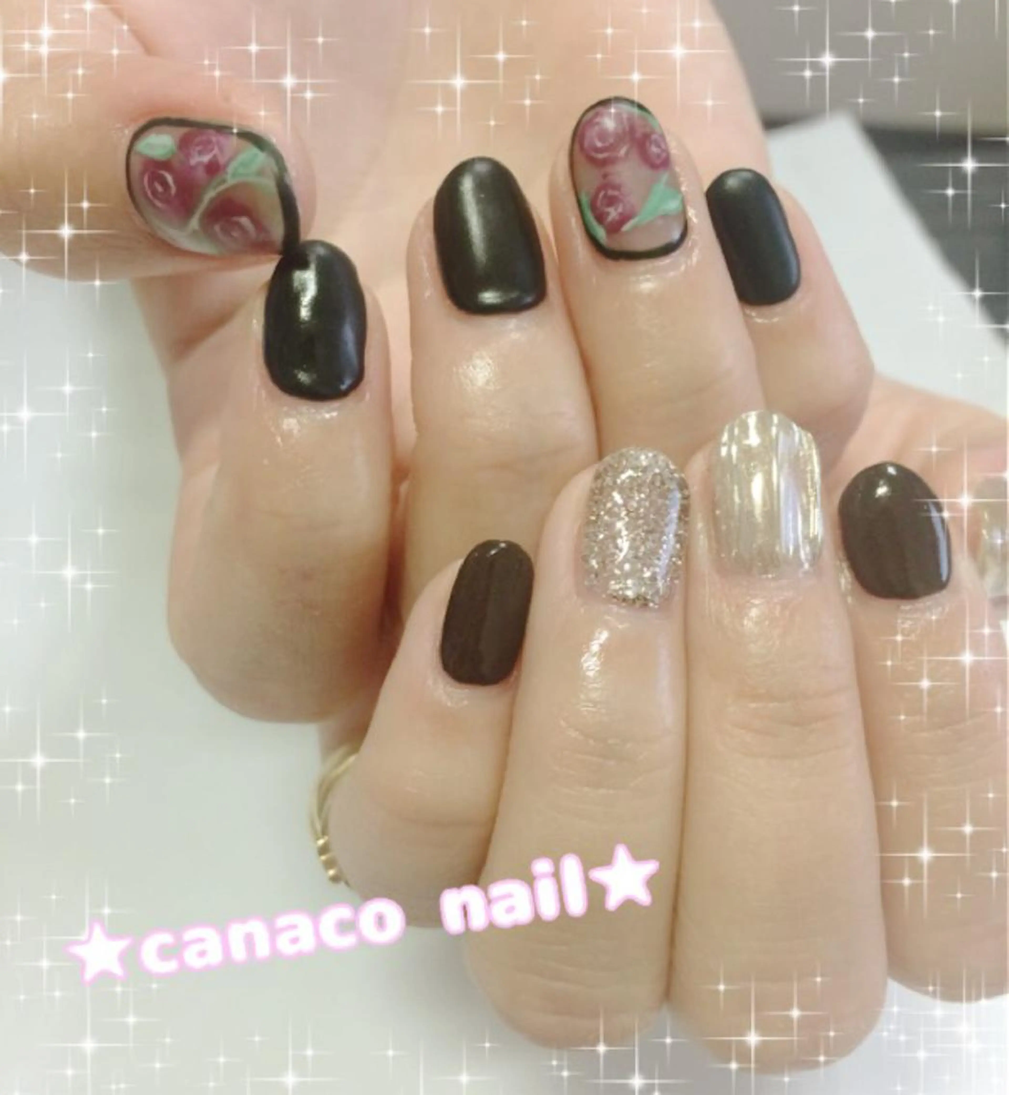 ネイル アートネイル ジェルネイル パラジェル ストーンネイル ハンドネイル ハンドケア Felice所属・ベテランネイル cnc nailのネイルデザイン