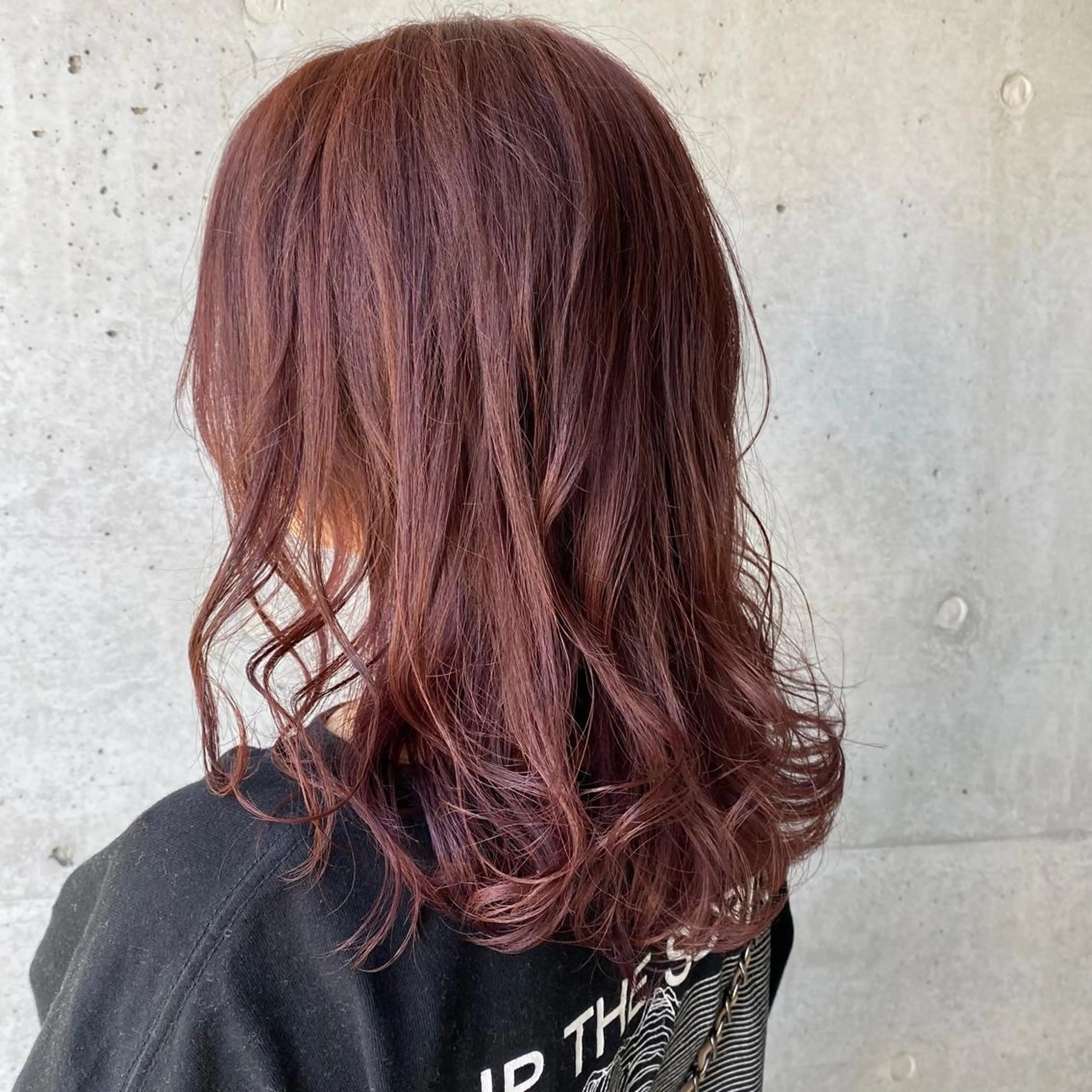 カラー ブリーチ ブリーチなしカラー ピンクカラー フリーランス美容師 MIZUKIのヘアスタイル