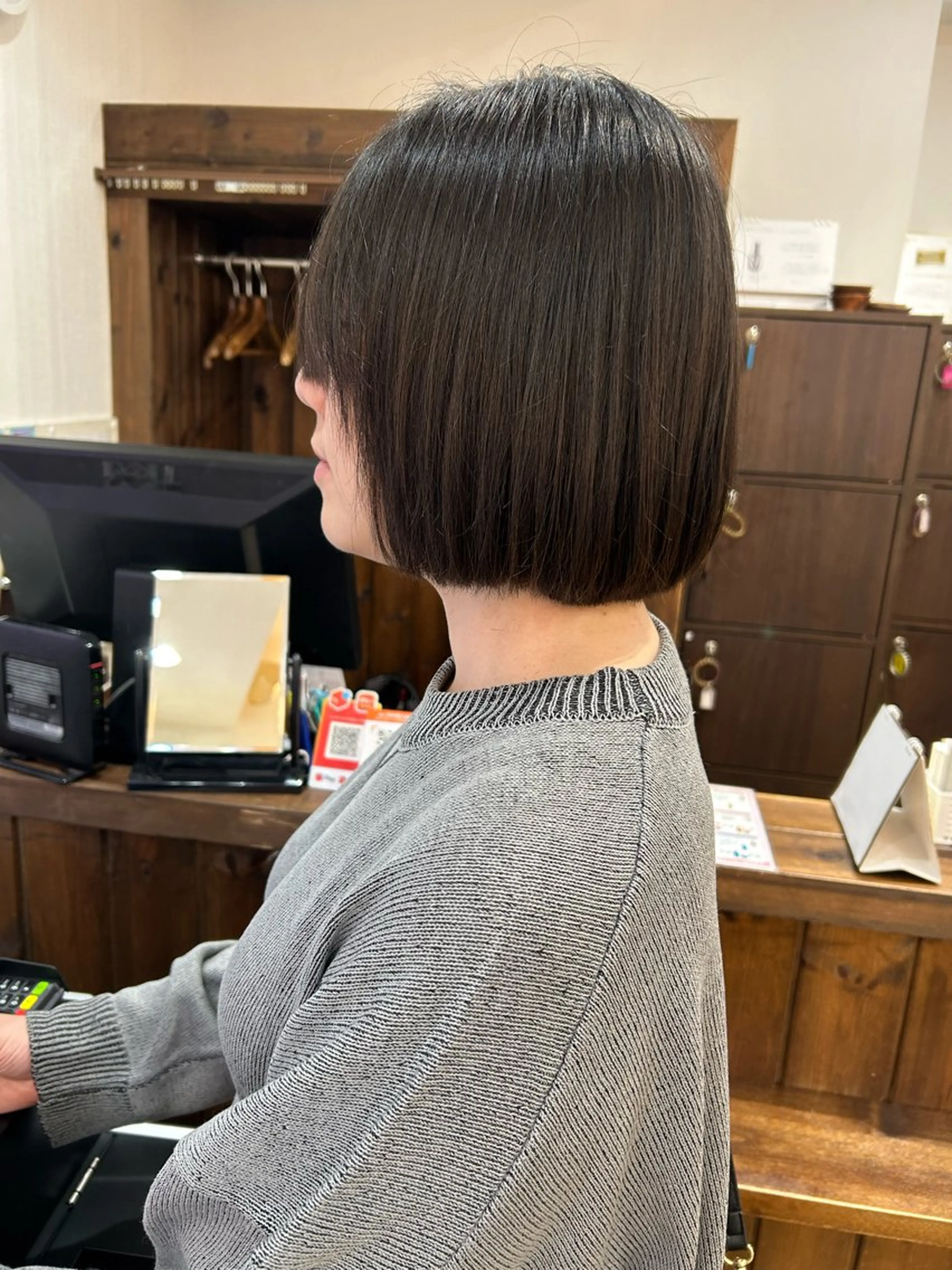 ミディアム ボブ レイヤーカット ヘアカラー 🦋メンズカット/パ ーマモデル紀輔🦋‪のヘアスタイル