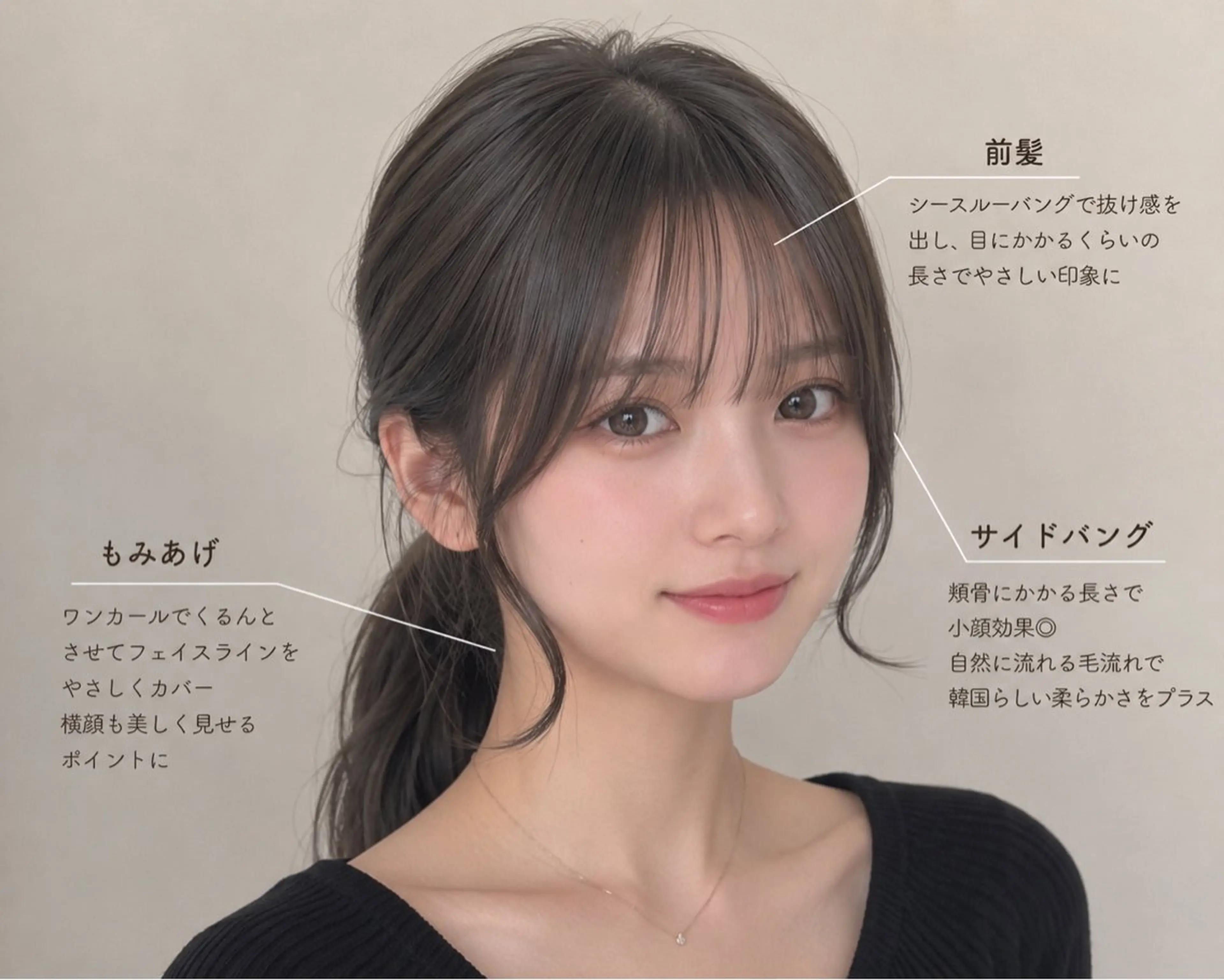 ミディアム カット ヘアカラー ゆうな/レイヤー/ 顔周り/髪質改善のヘアスタイル