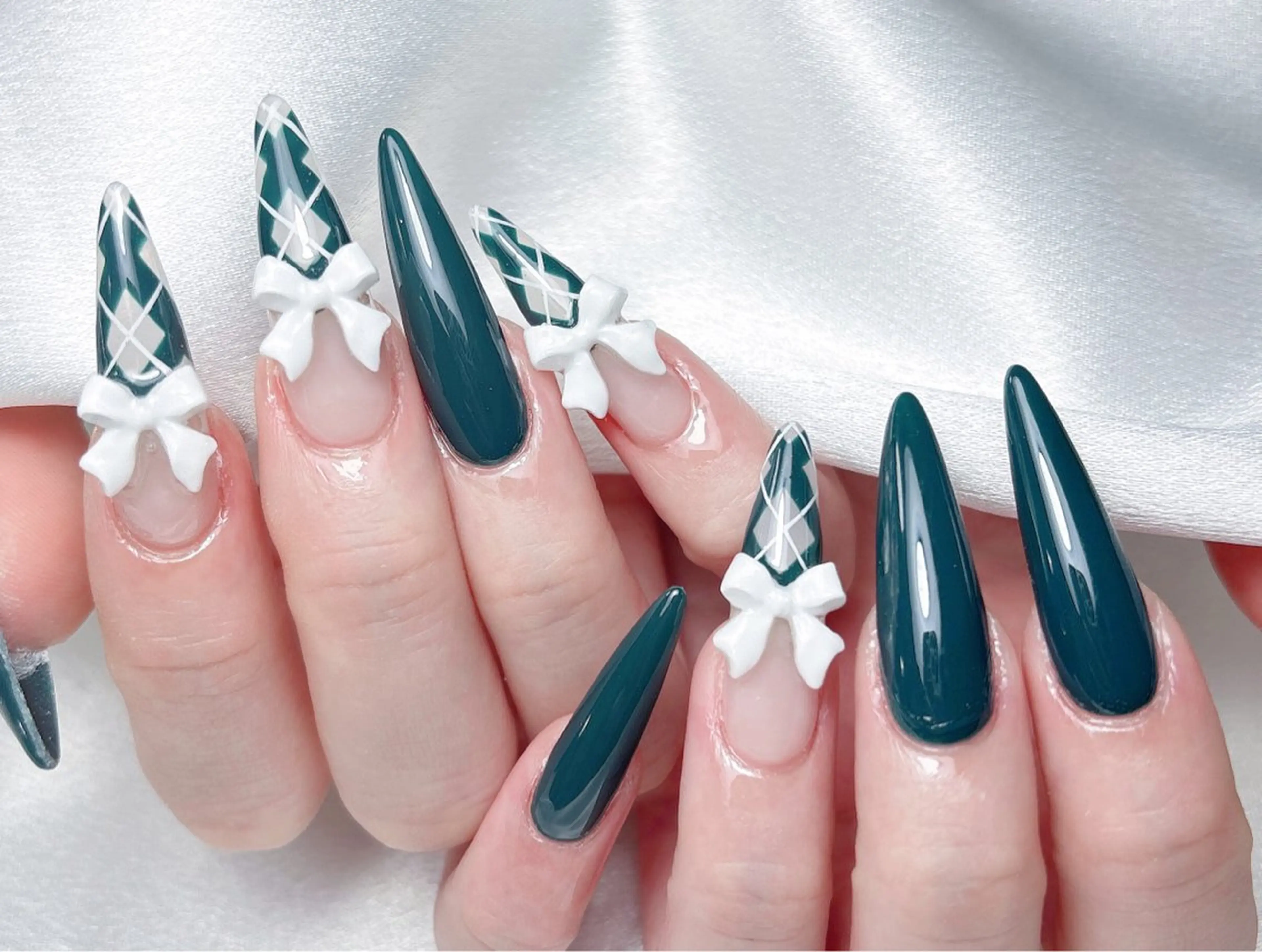 ネイル ハンドネイル Aura Nail 長さだし/パラジェルのネイルデザイン