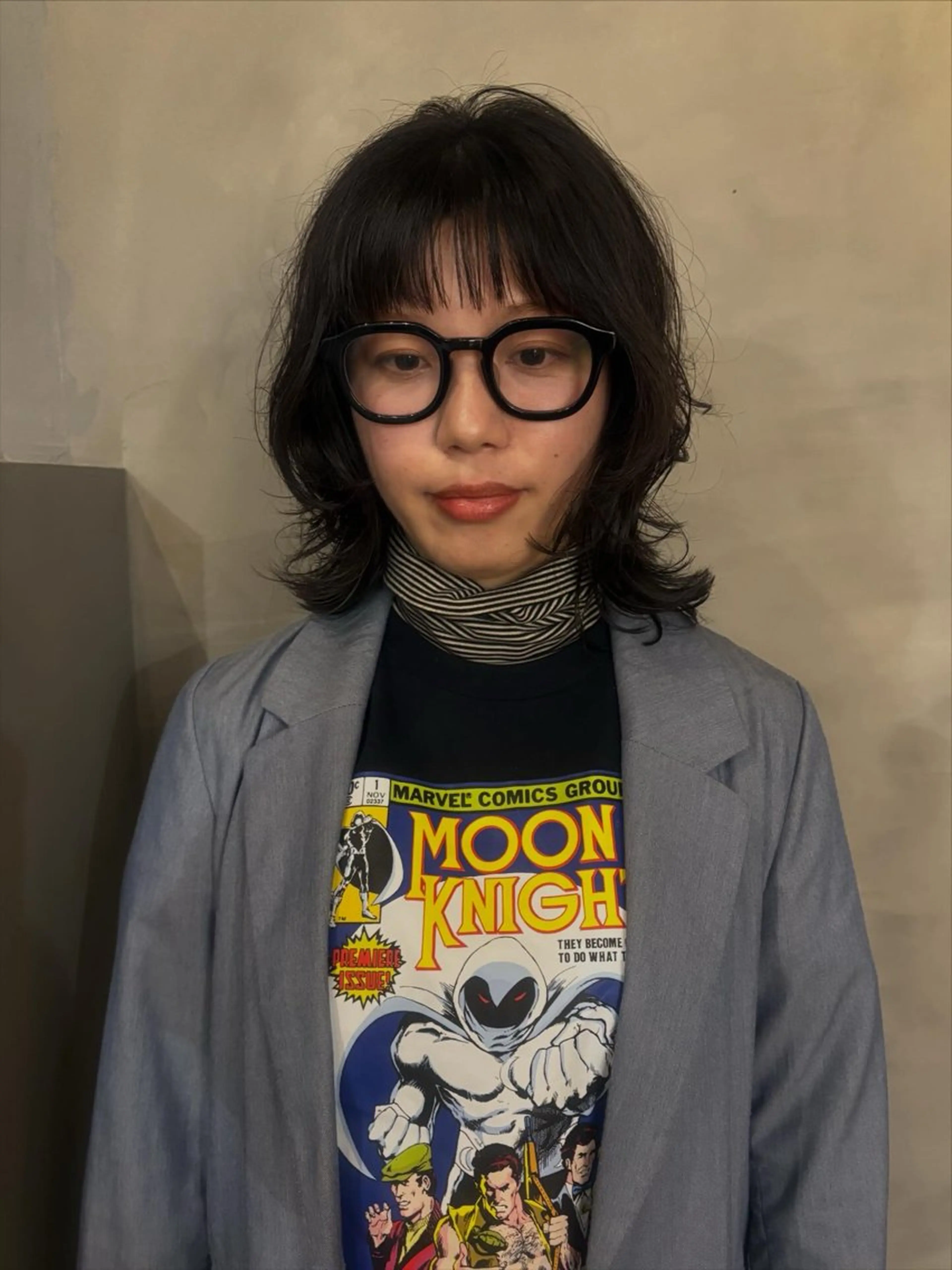 ミディアム くせ毛 hanaka カット モデル募集中のヘアスタイル