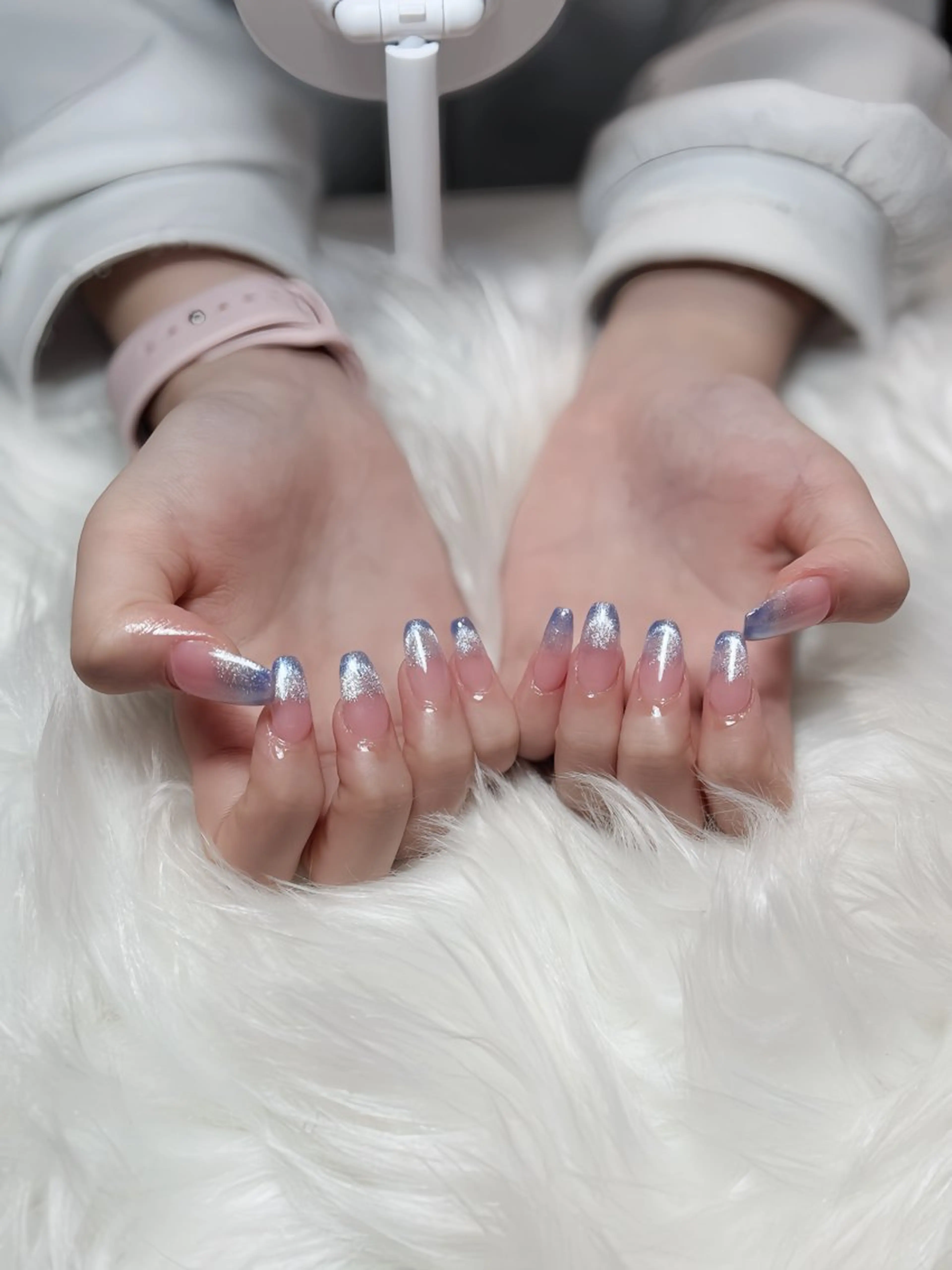 ネイル オーロラネイル チークネイル フットネイル フレンチネイル ジェルネイル Nichi Nails❤️のネイルデザイン