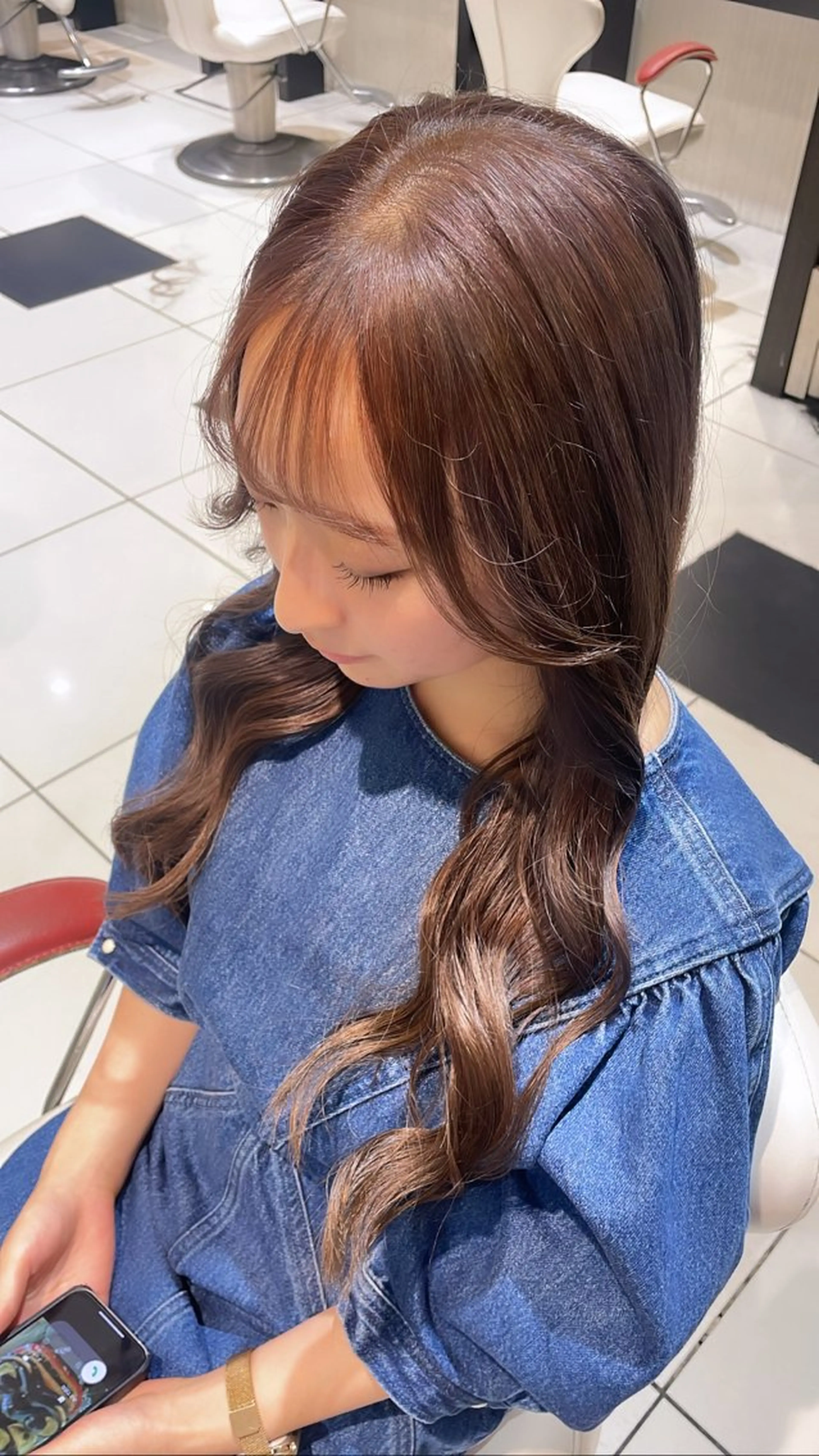 ロング カラー ヘアカラー トリートメント 💞暖色カラー 💞risaのヘアスタイル