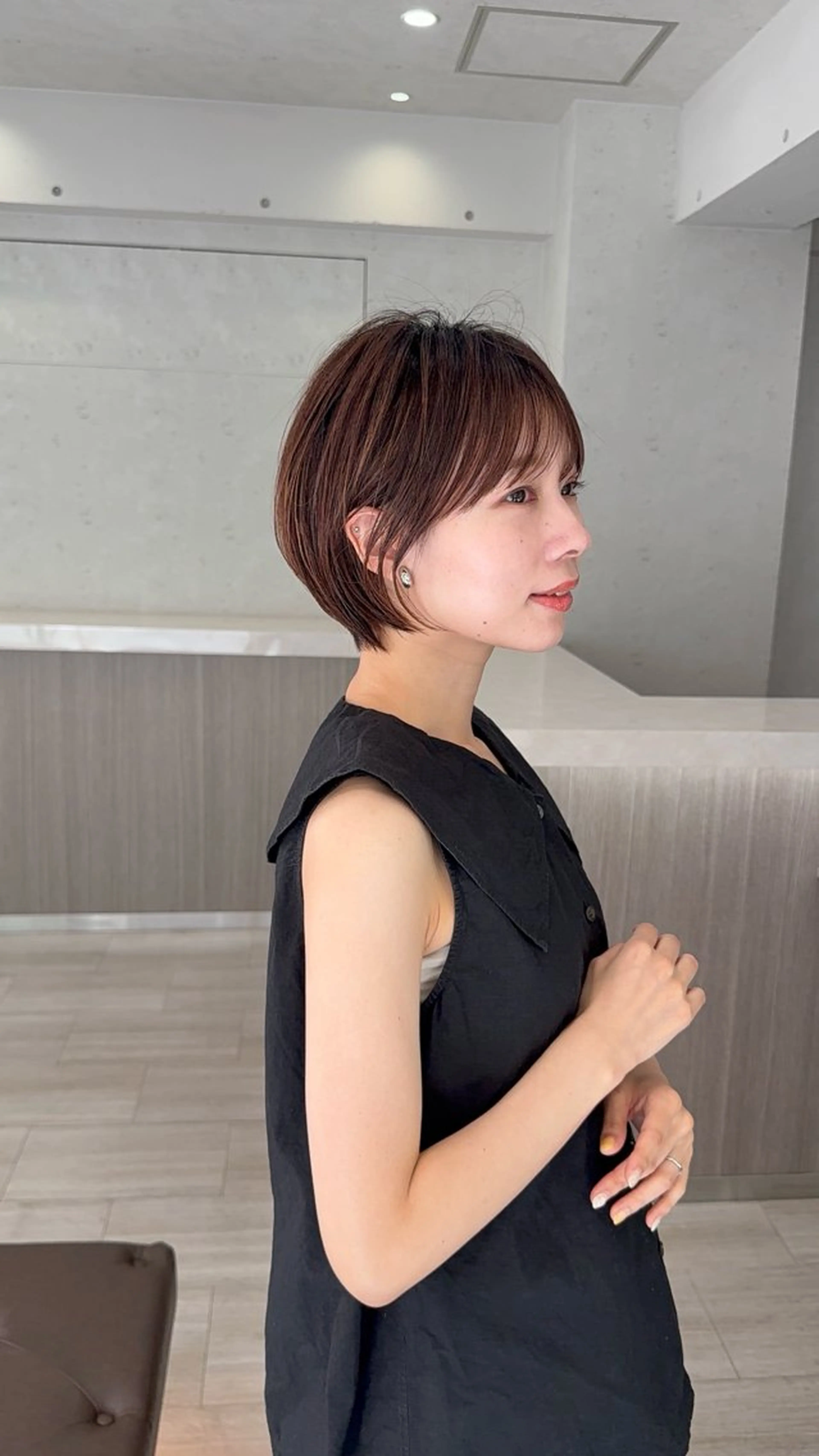 ショート カラー 年齢悩みを全て解消/ 白髪と癖毛　松本雄光のヘアスタイル