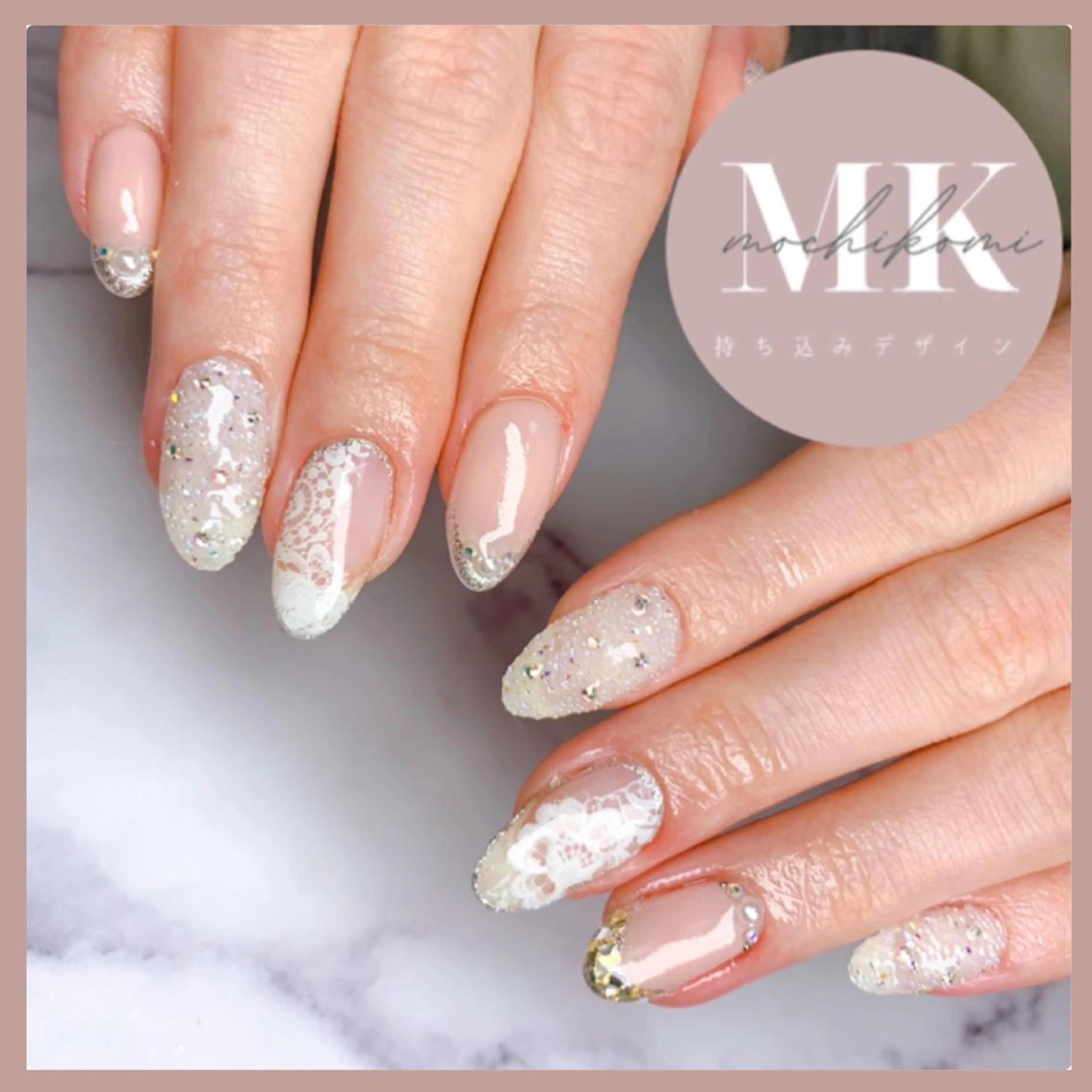 ネイル ブライダルネイル Nailsalon Caiseのネイルデザイン