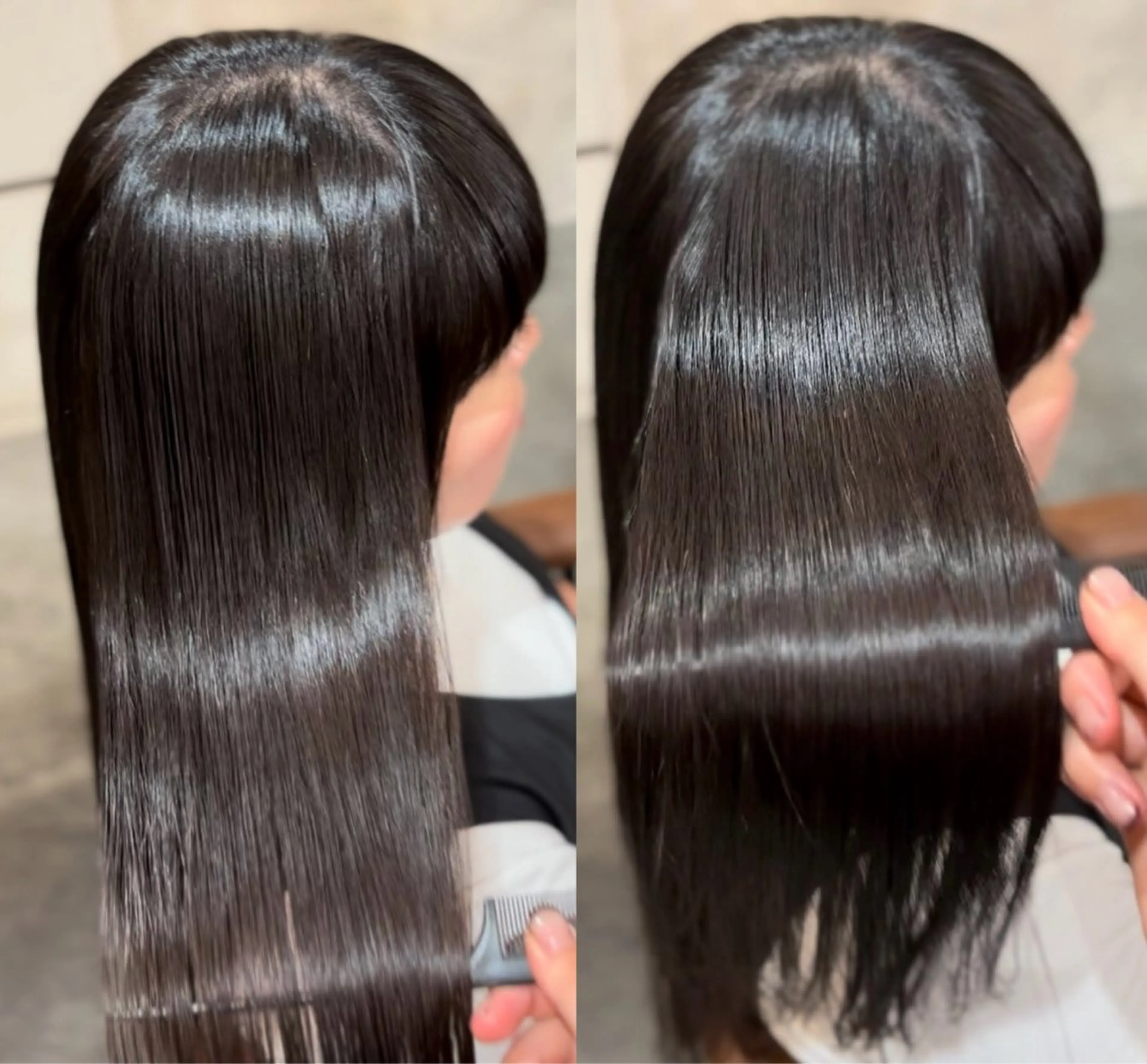 ロング 縮毛矯正 🖤海外風デザイン カラー🖤/りんのヘアスタイル