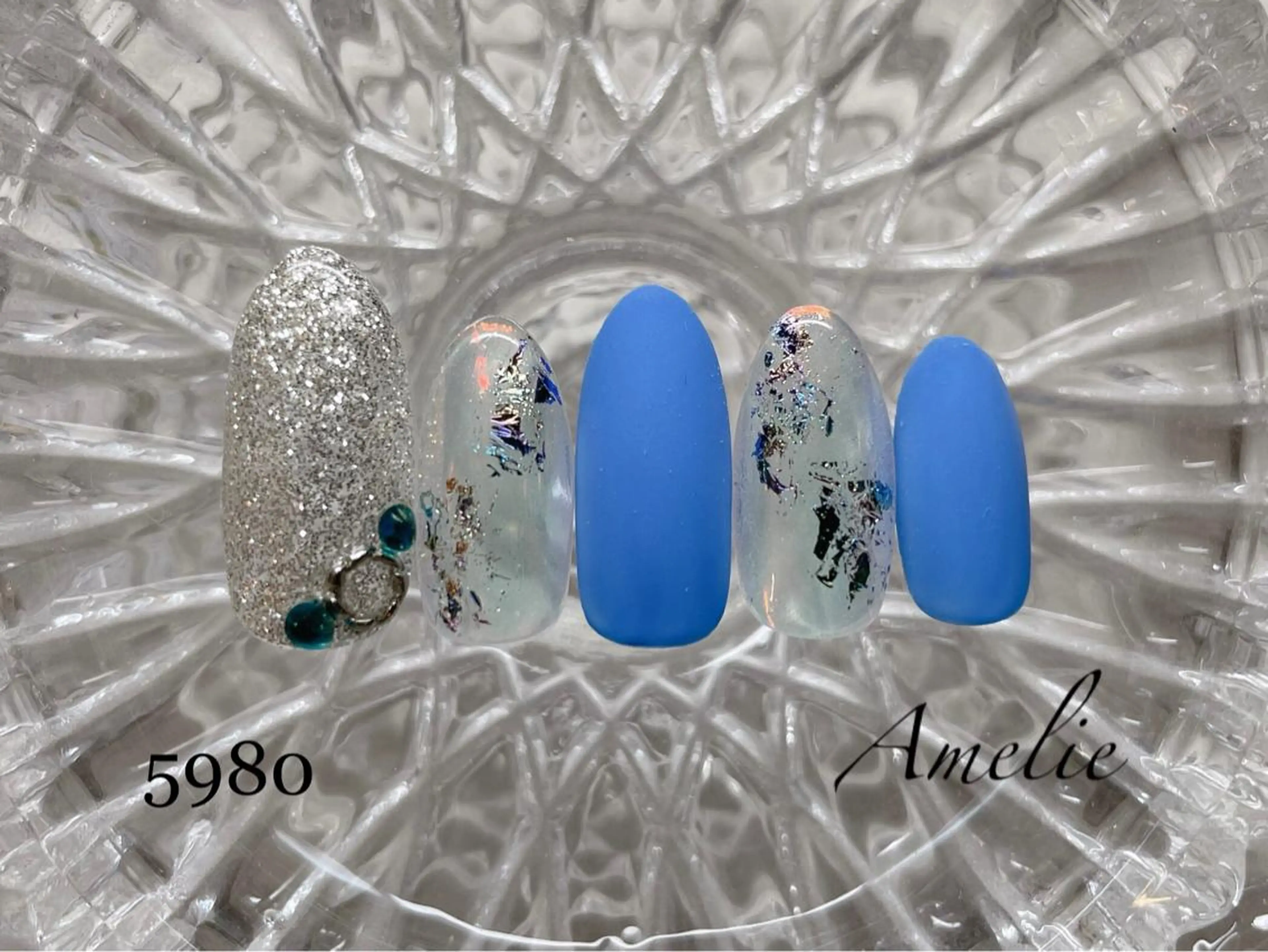 ネイル ハンドネイル いちじゅう あおいのネイルデザイン