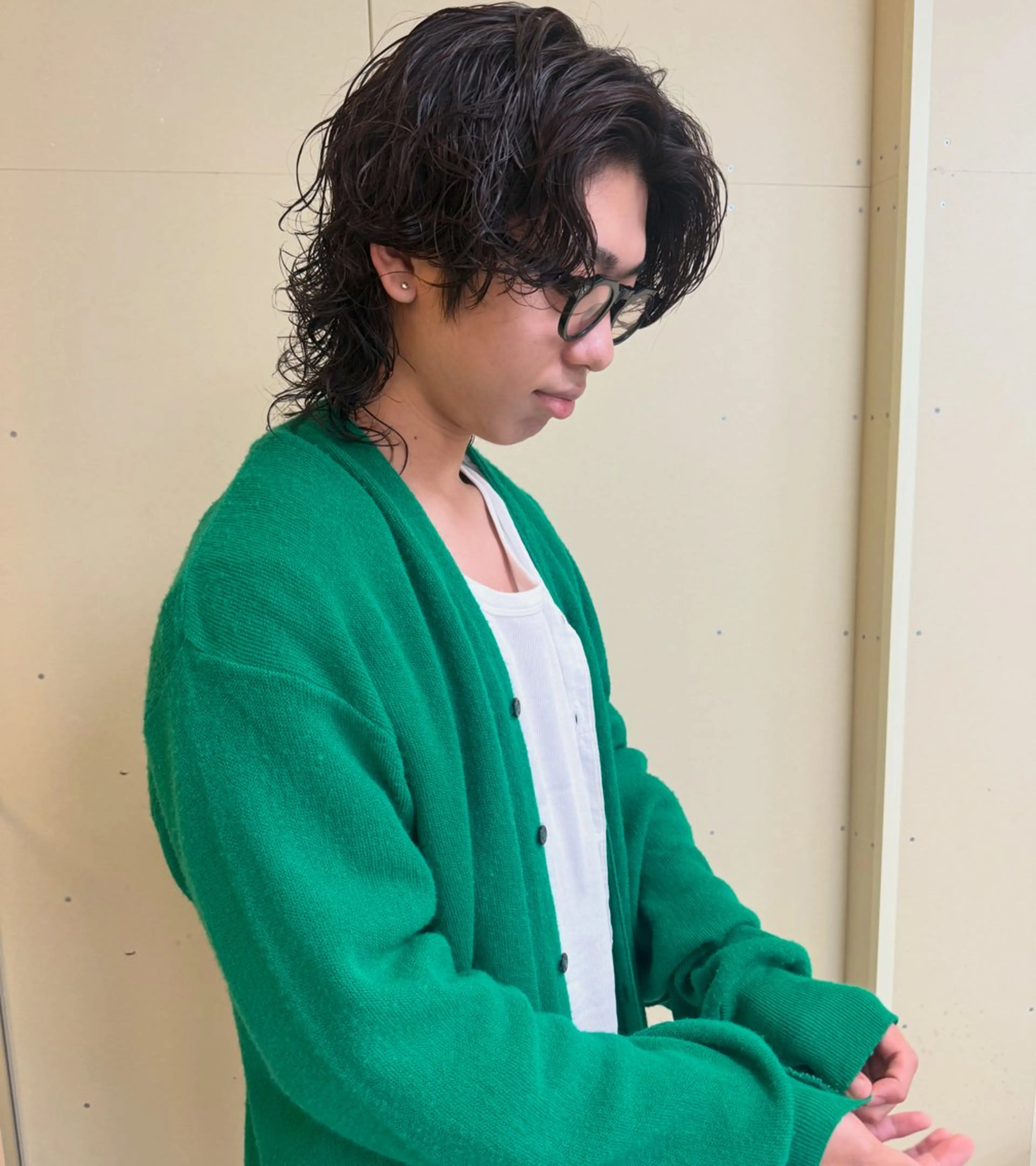 ミディアム カラー カット ヘアカラー トリートメント 伶風/ボブ/ ハッシュカットのヘアスタイル