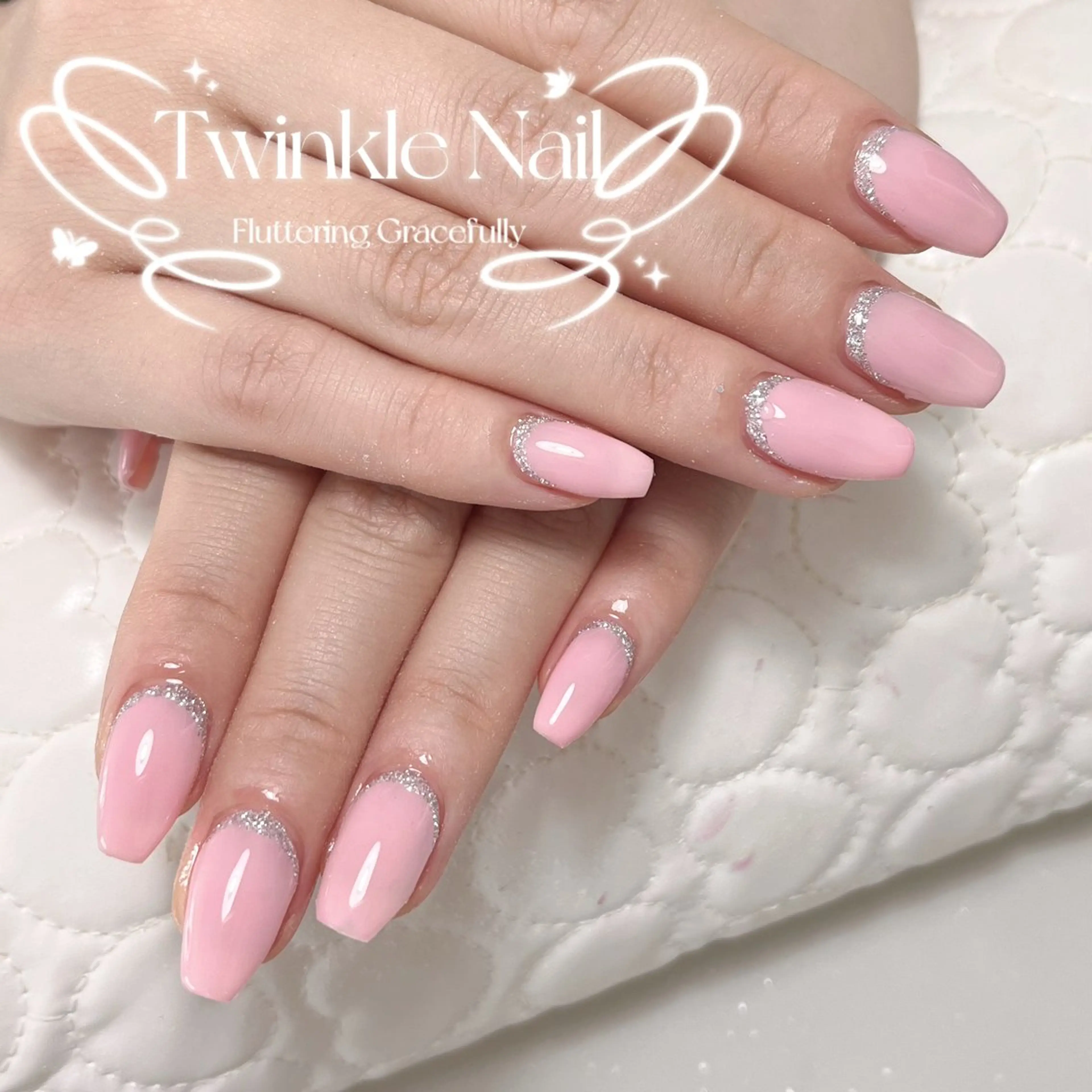 ネイル ラメ(グリッター) シンプルネイル Twinkle Nail Kuboのネイルデザイン