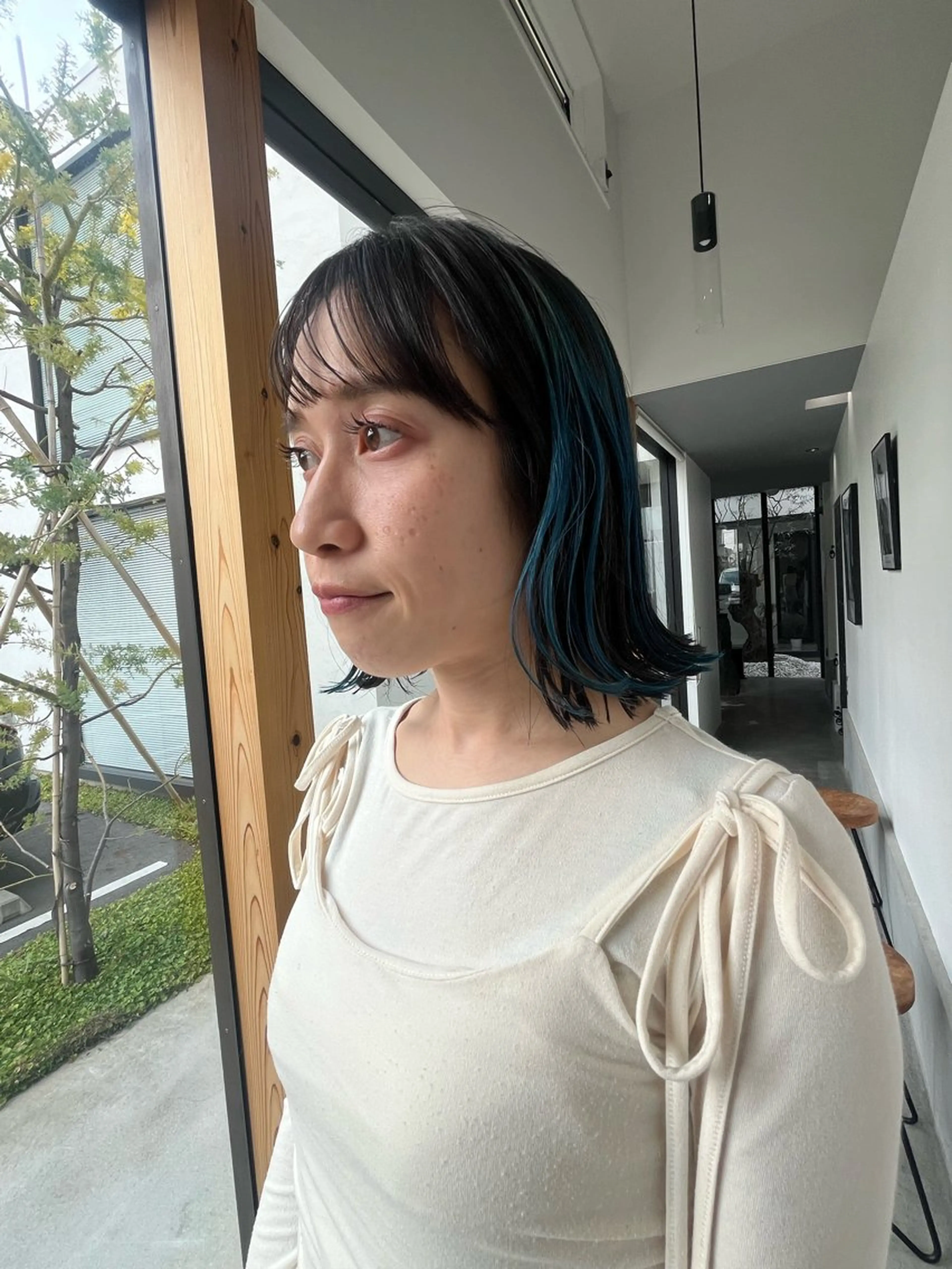 ミディアム ヘアカラー 似合わせパーマ/ 山本銀次郎のヘアスタイル