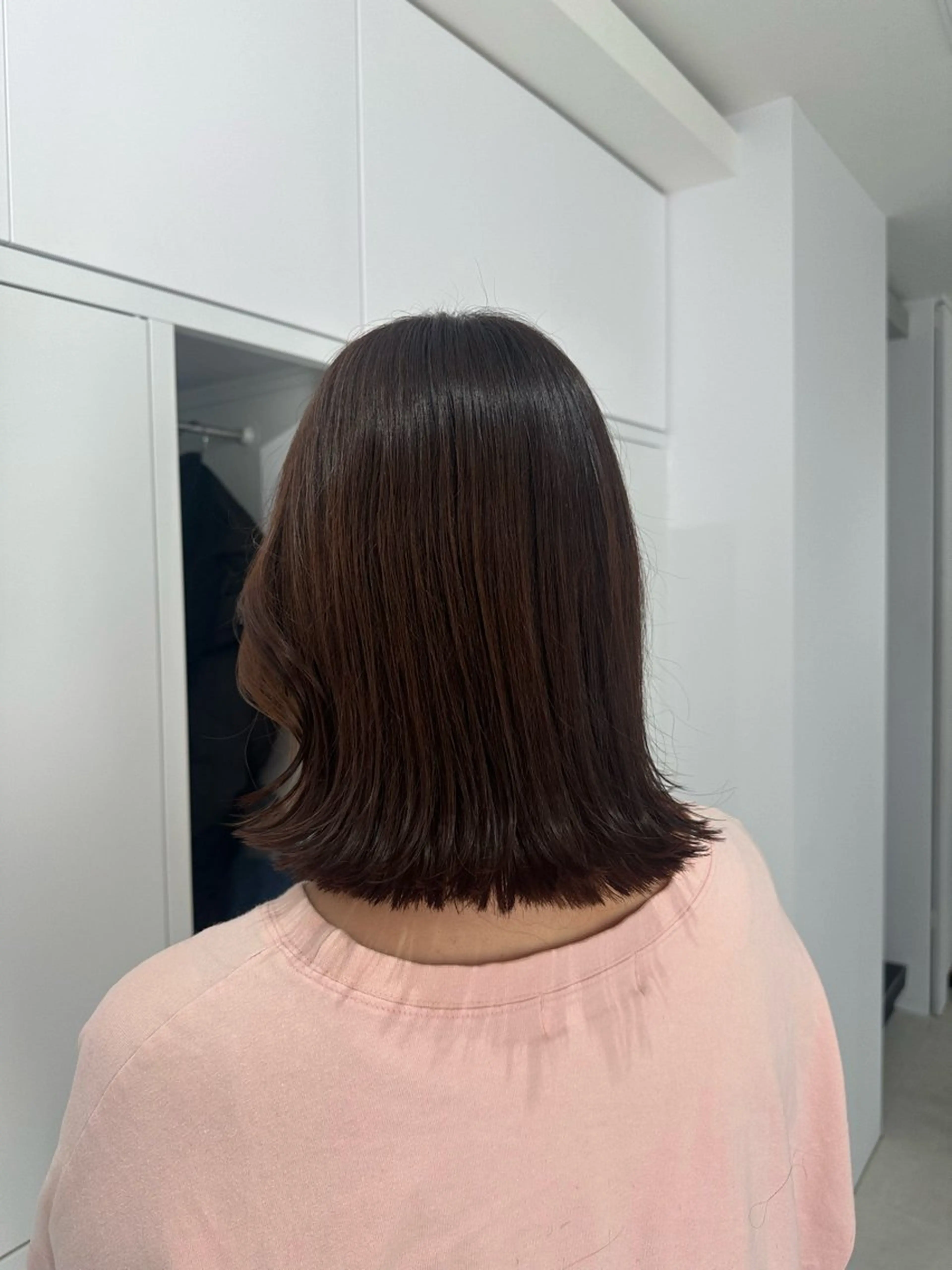 ミディアム カット ヘアカラー トリートメント ヘアセット やま/トレンドカラー /カットのヘアスタイル