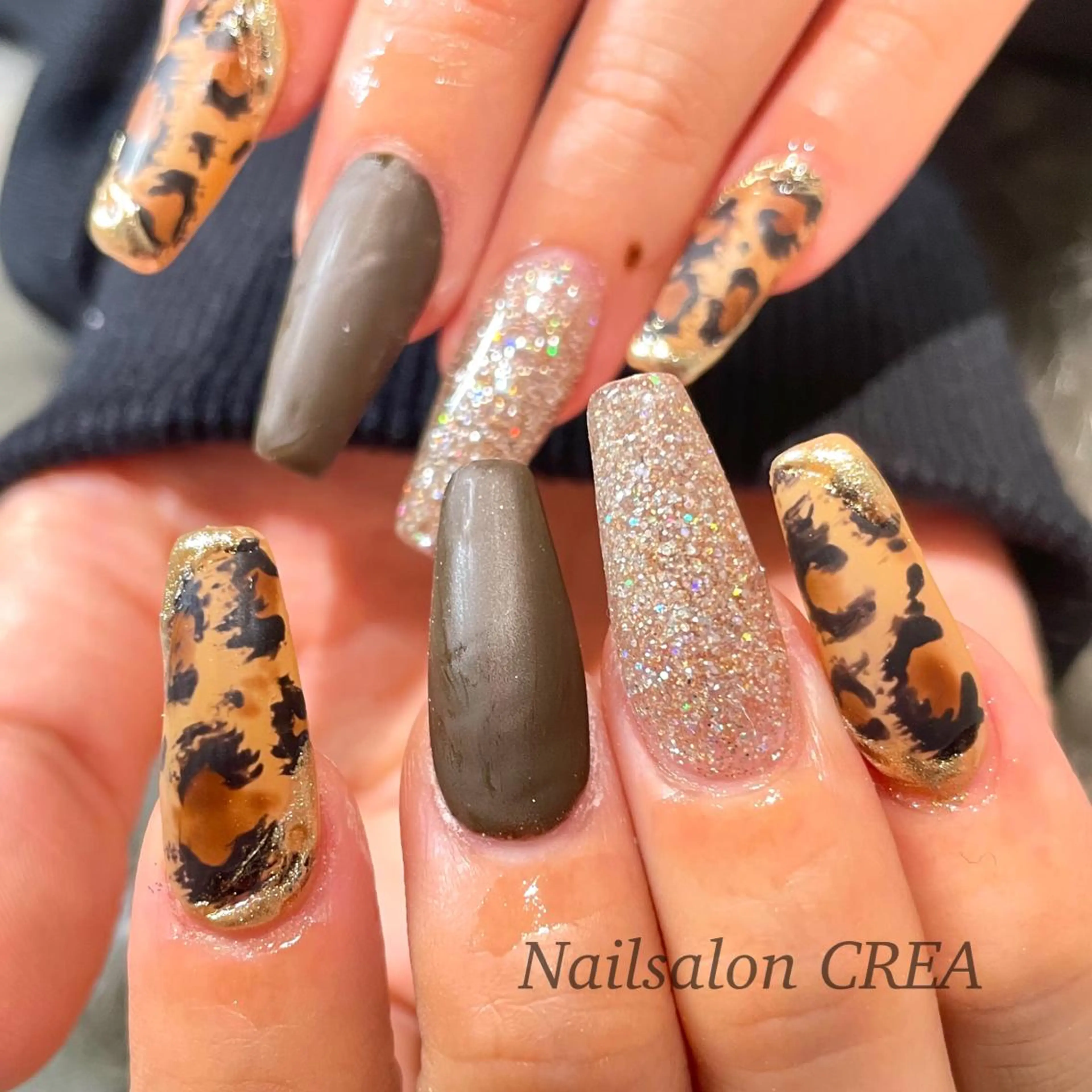 ネイル マットネイル ハンドネイル NailSalon CREAのネイルデザイン