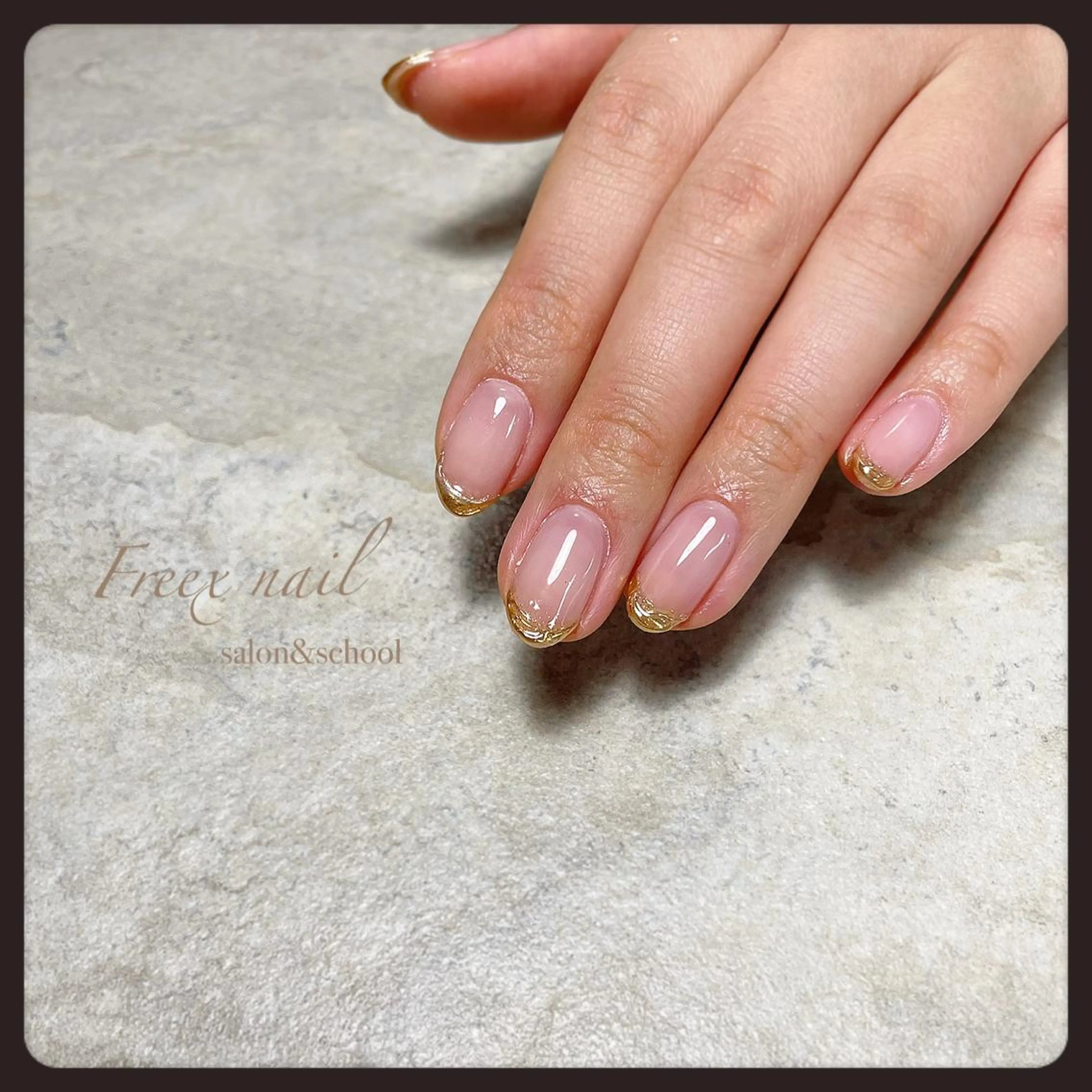 ネイル フレンチネイル ミラーネイル ハンドネイル ハンドケア freex nail /ニュアンス/個性派のネイルデザイン