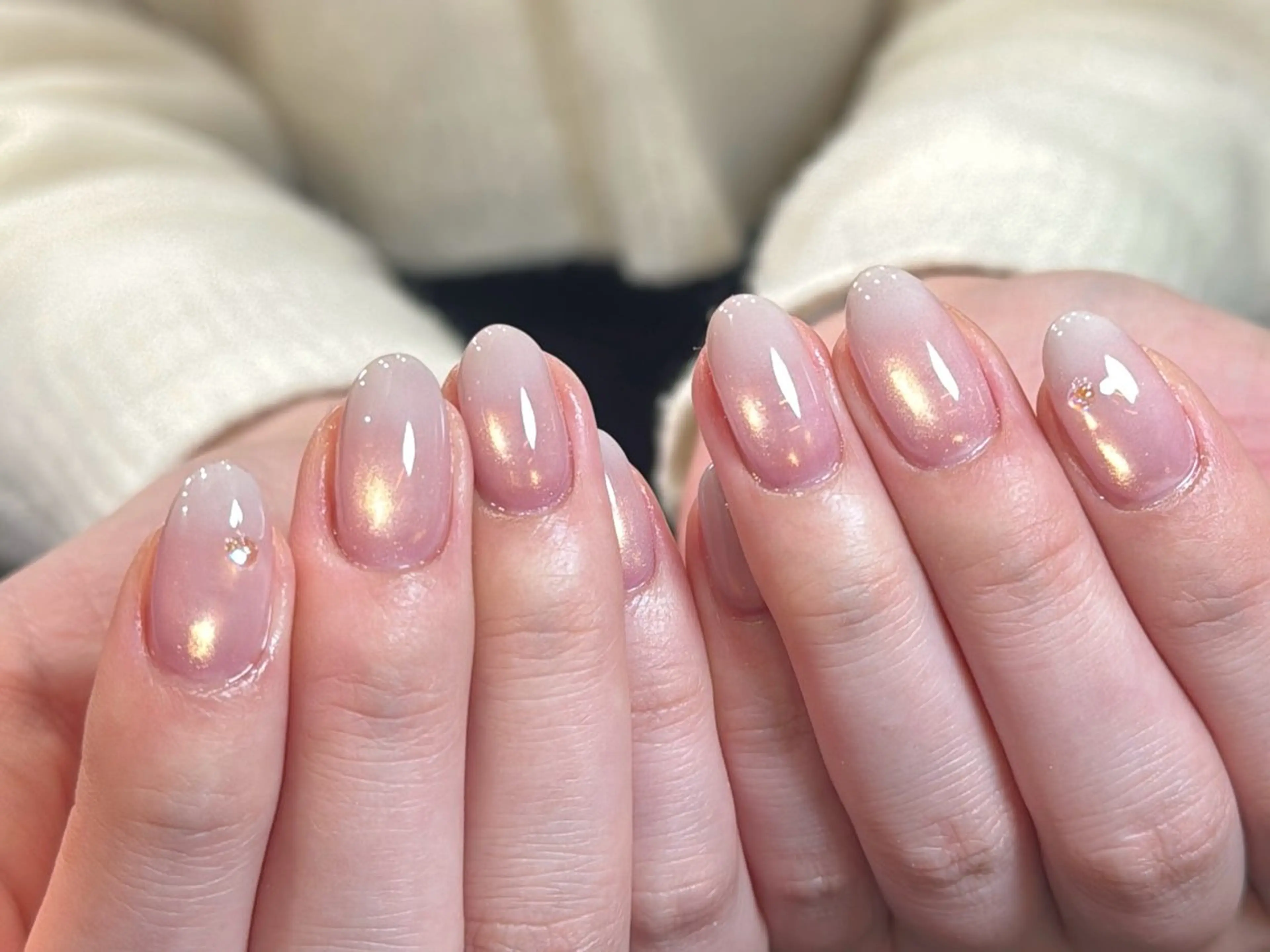 ネイル フレンチネイル ニュアンスネイル オフィスネイル シンプルネイル 春ネイル ハンドネイル NutNut 原宿/北参道【ナットナット】所属・清水 夏澪のネイルデザイン