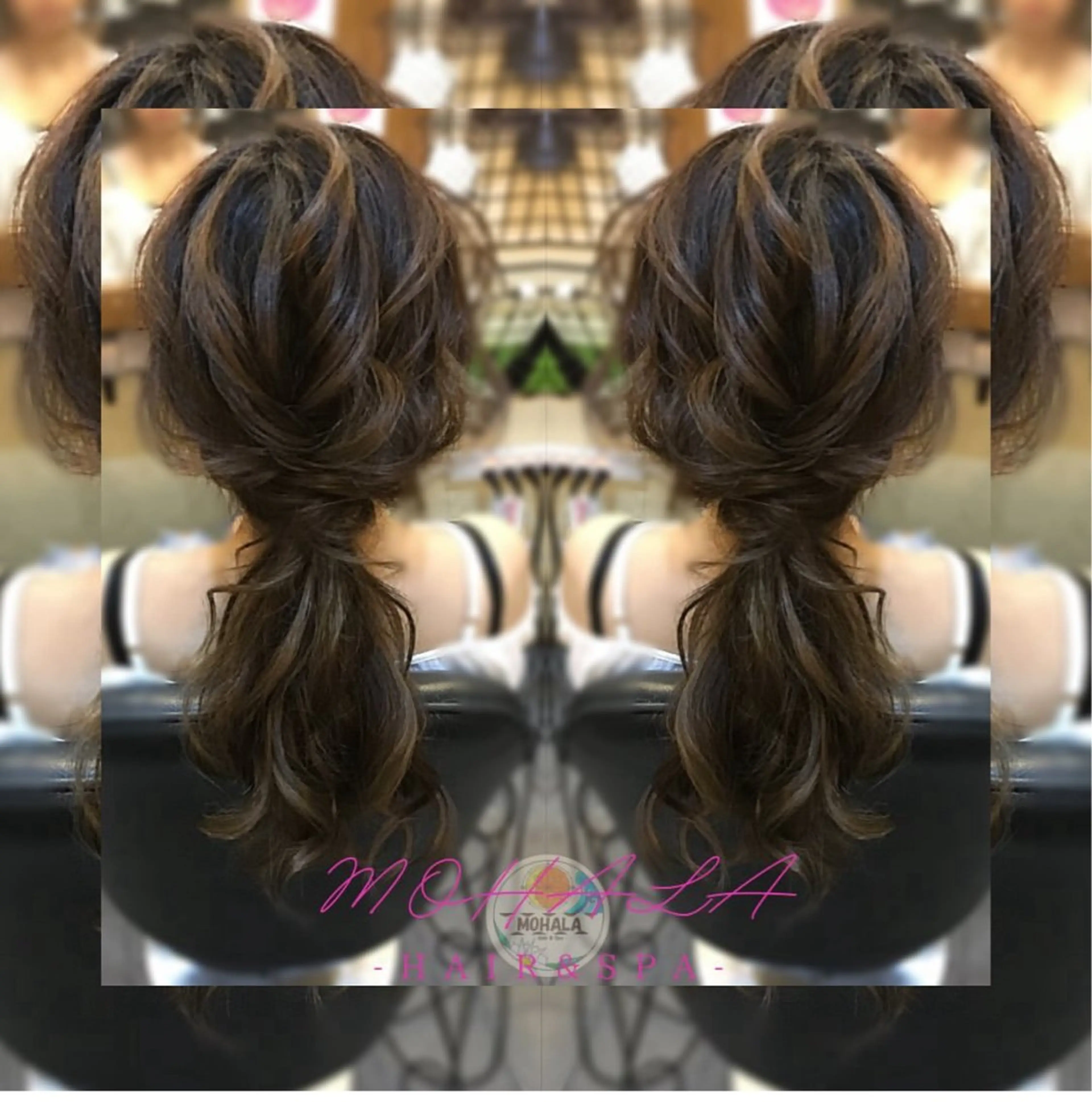 セミロング ヘアアレンジ Yamauchi natsumiのヘアスタイル