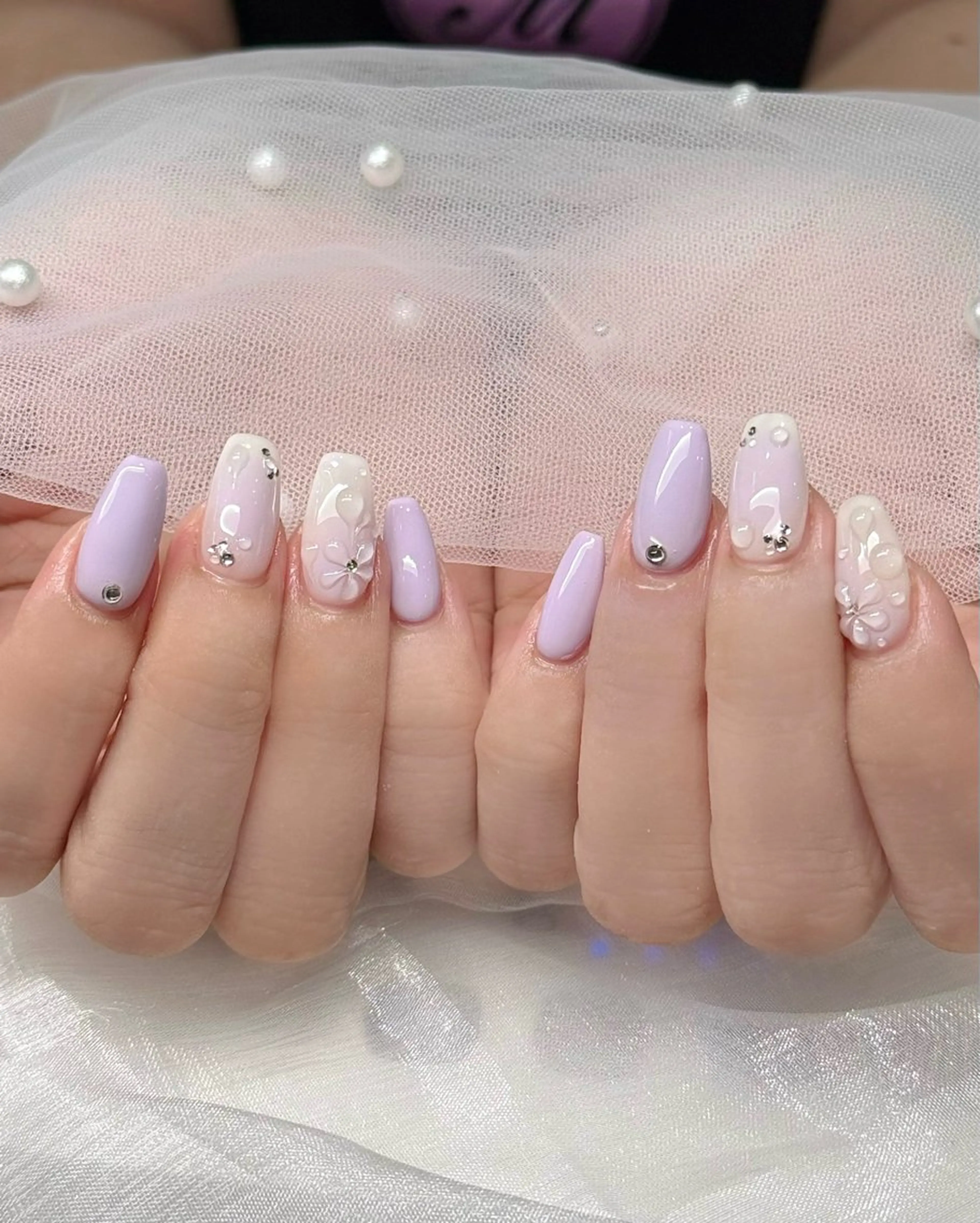 ネイル アートネイル チークネイル 韓国ネイル マグネットネイル ニュアンスネイル ハンドネイル NAILS168 新大久保店のネイルデザイン