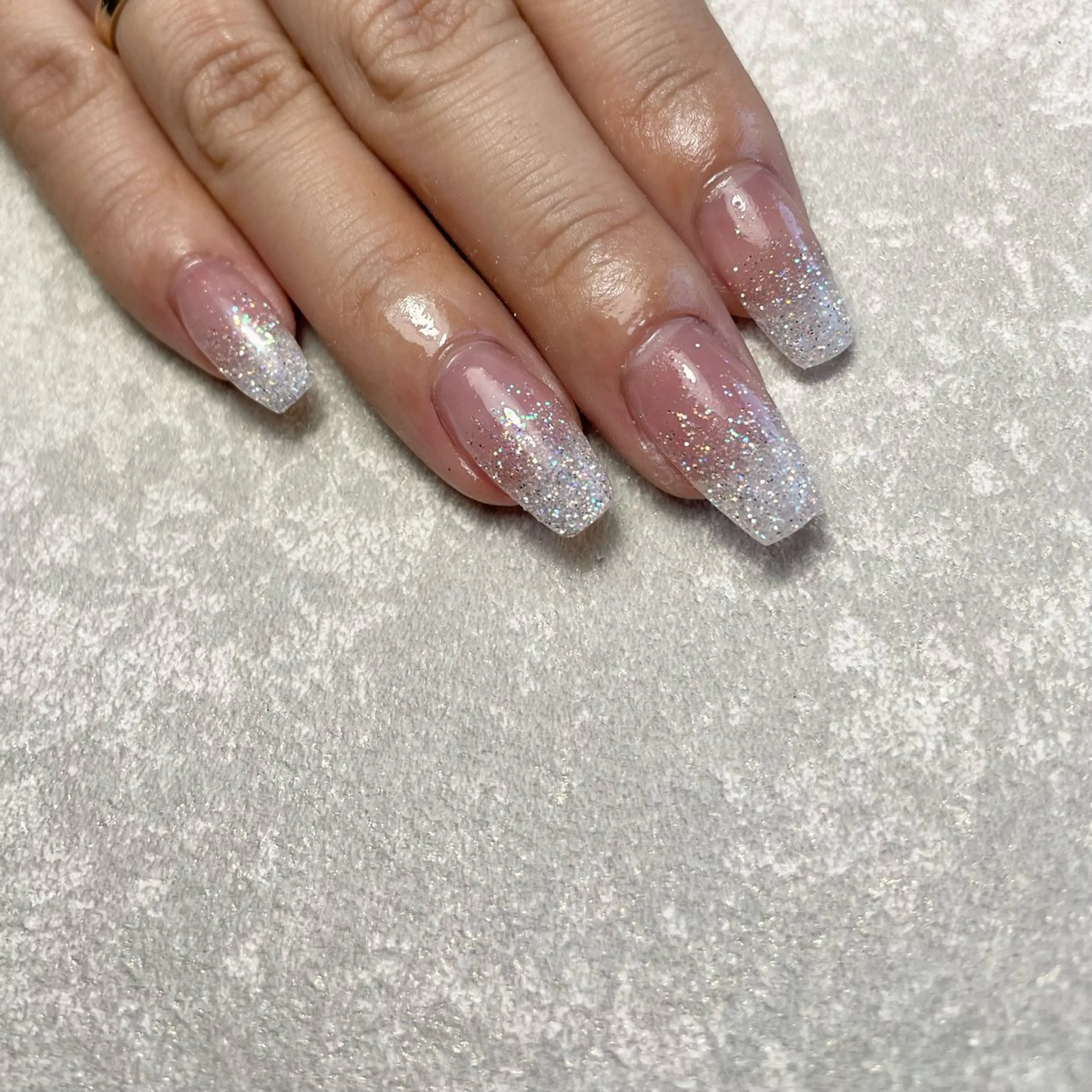 ネイル グラデーション ラメ(グリッター) ラメグラデーション Nail Salon muu mii王子店のネイルデザイン