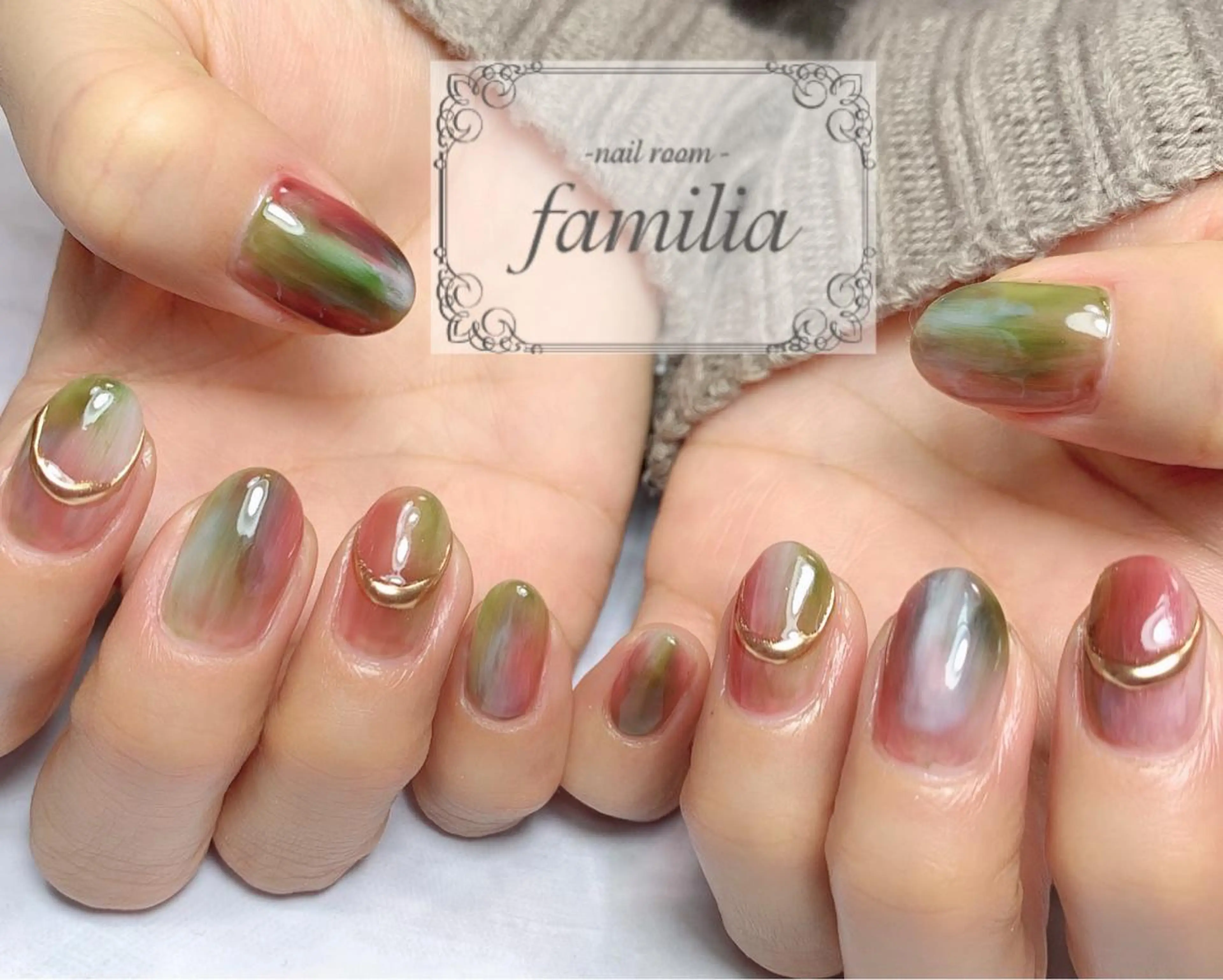 ネイル ハンドネイル -nailroom- familiaのネイルデザイン