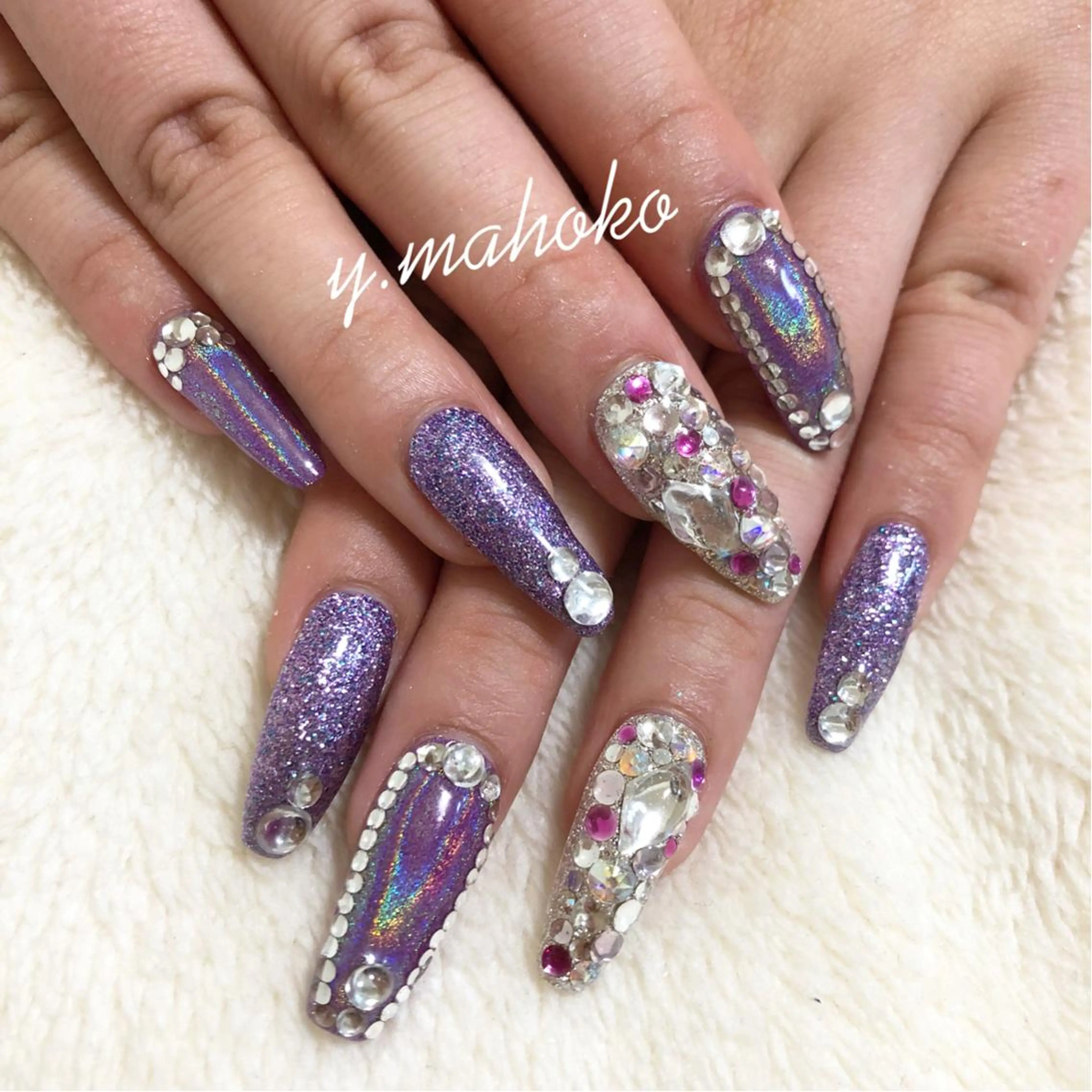 ネイル ハンドネイル She nail studio 原宿所属・パラジェル有/ スカルプ/mahoのネイルデザイン