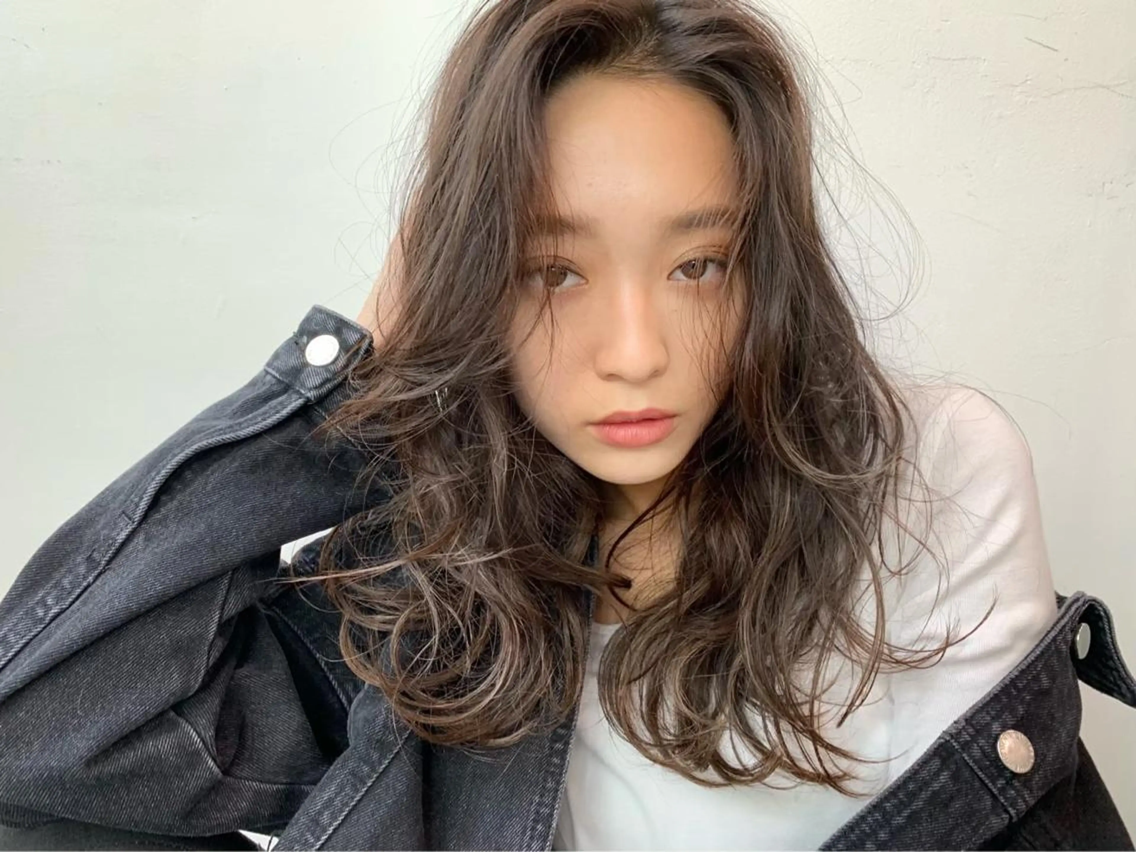 セミロング カラー 大人っぽ♡上品な暖色 ♡ブリーチなし♡のヘアスタイル